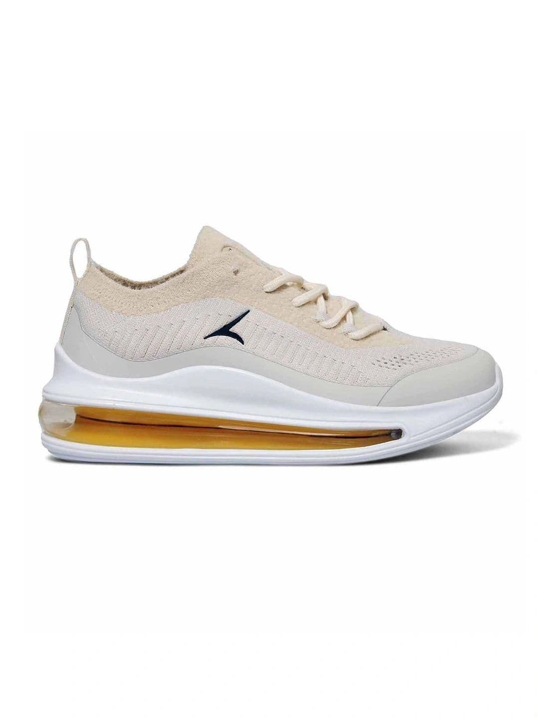 TRACER Women Beige Lace-Up Running Shoes with Air Cushion Midsole thumbnail 2