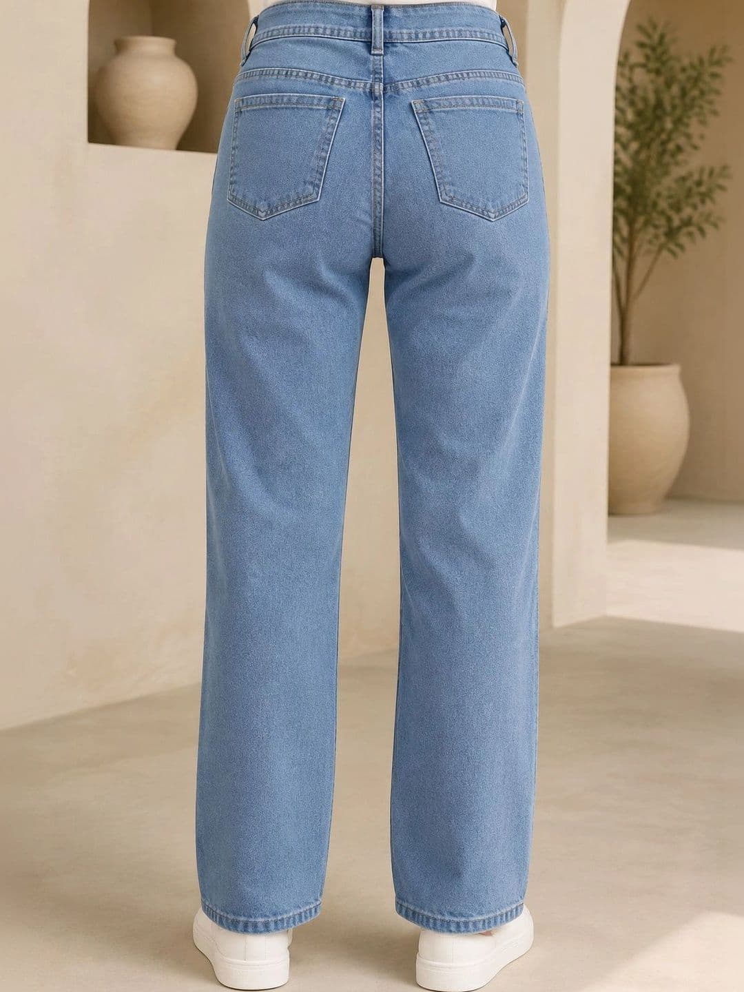 Kyber Women Jean Straight Fit Mid-Rise Stretchable Jeans thumbnail 4