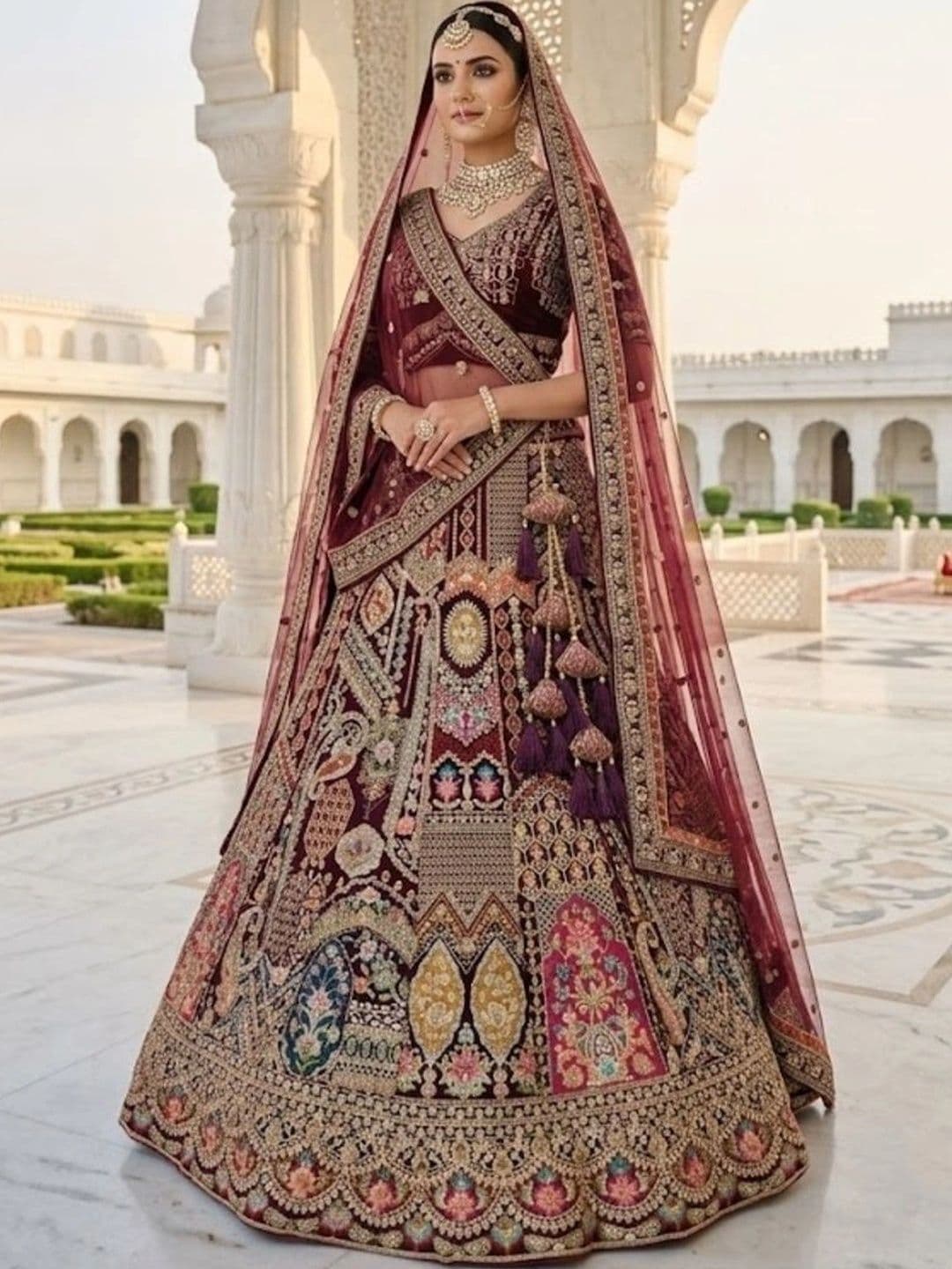 JIYANA WOMENS CHOICE Embroidered Semi-Stitched Lehenga & Unstitched Blouse With Dupatta - view 1