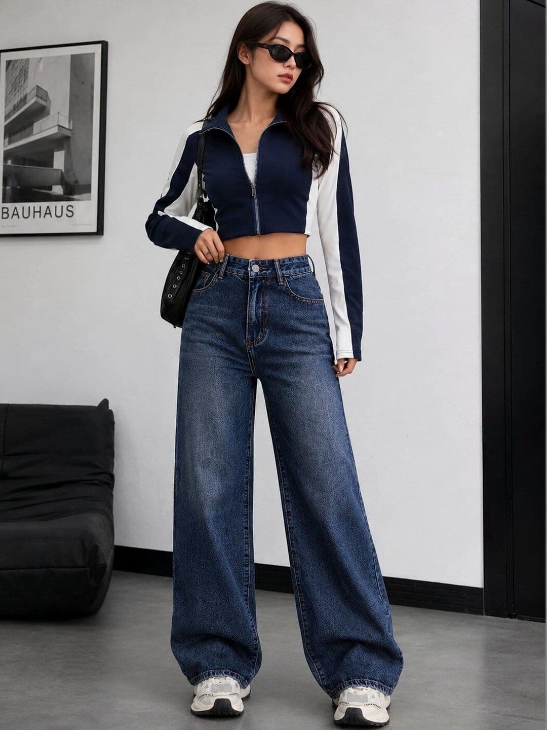 Roadster Women Comfort Wide Leg High-Rise Stretchable Jeans thumbnail 4