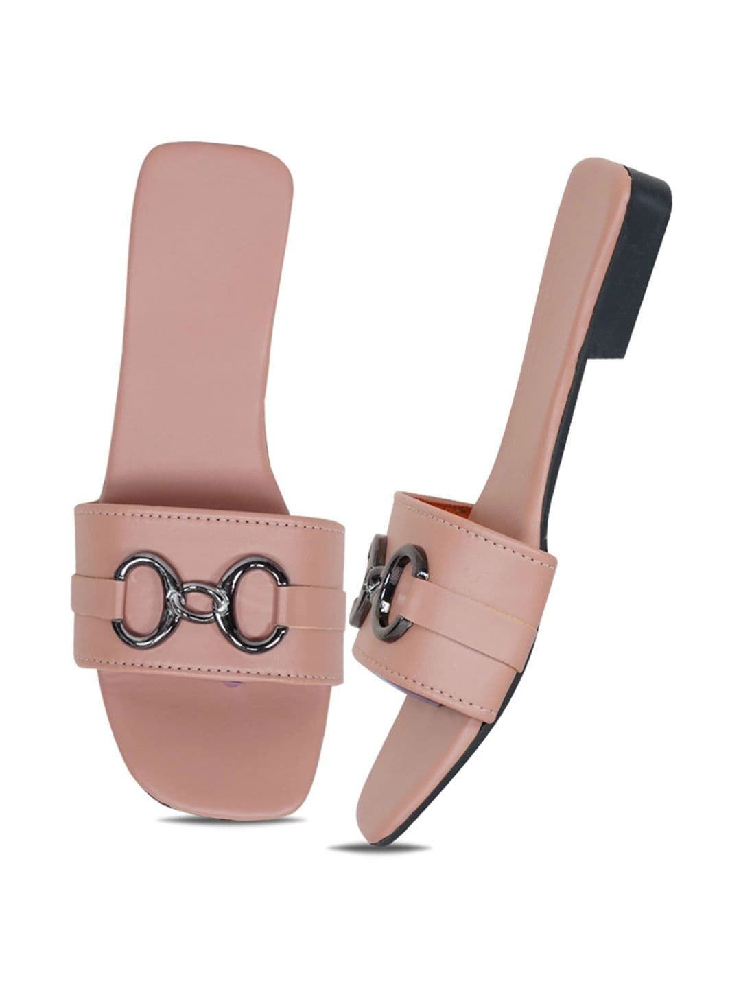 glitchez Women Open Toe Flats with Buckles thumbnail 3