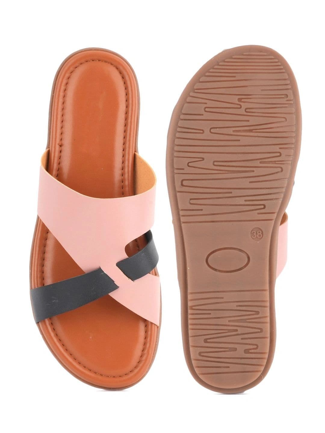 DressBerry Women Colourblocked Open Toe Flats thumbnail 5