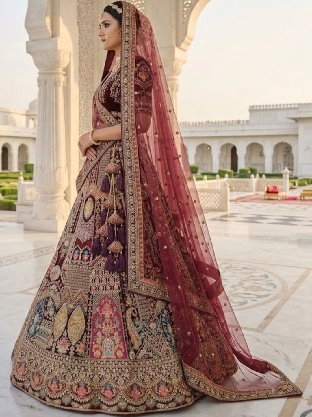 JIYANA WOMENS CHOICE Embroidered Semi-Stitched Lehenga & Unstitched Blouse With Dupatta thumbnail 4