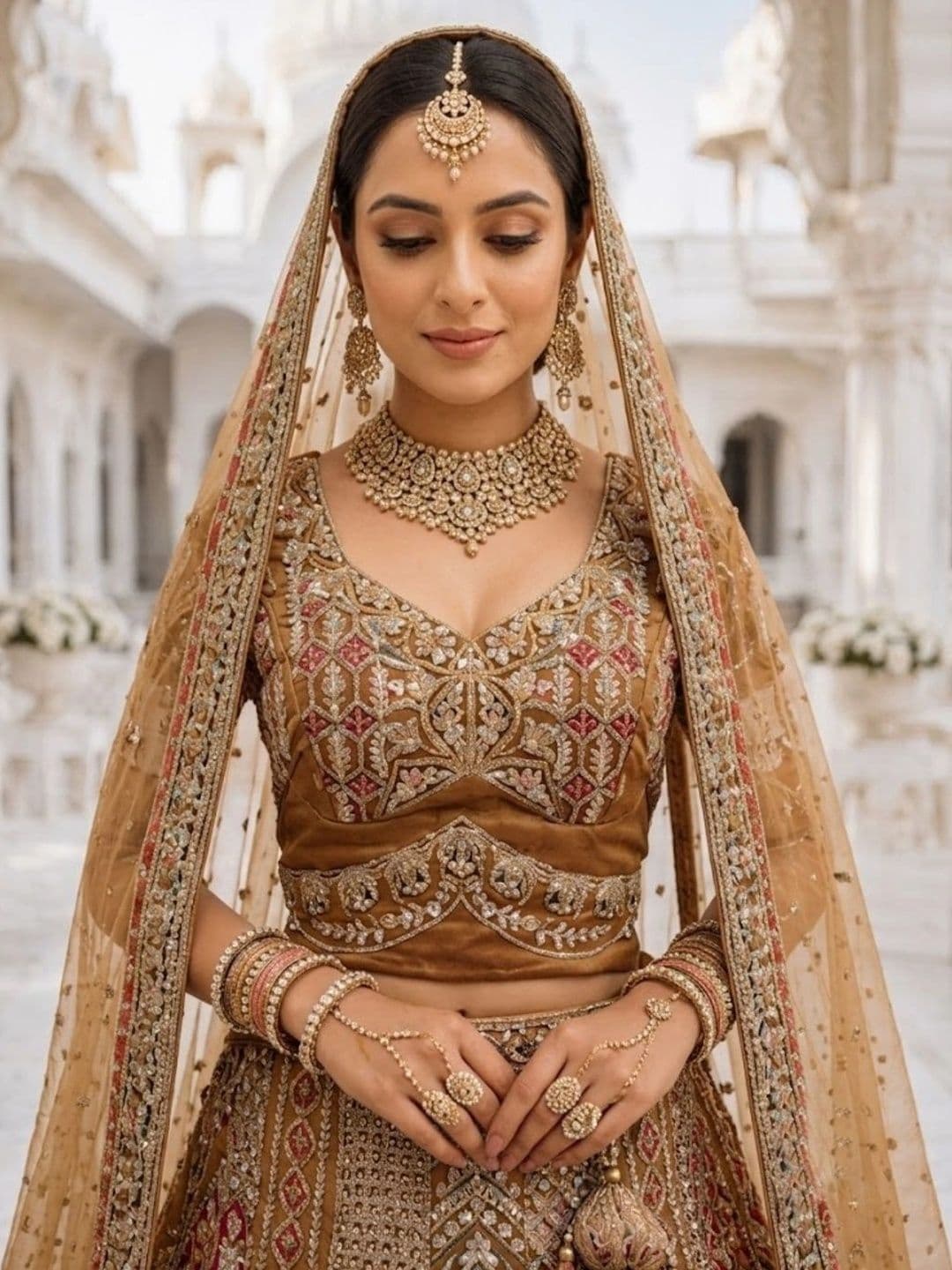 JIYANA WOMENS CHOICE Embroidered Semi-Stitched Lehenga & Unstitched Blouse With Dupatta thumbnail 4