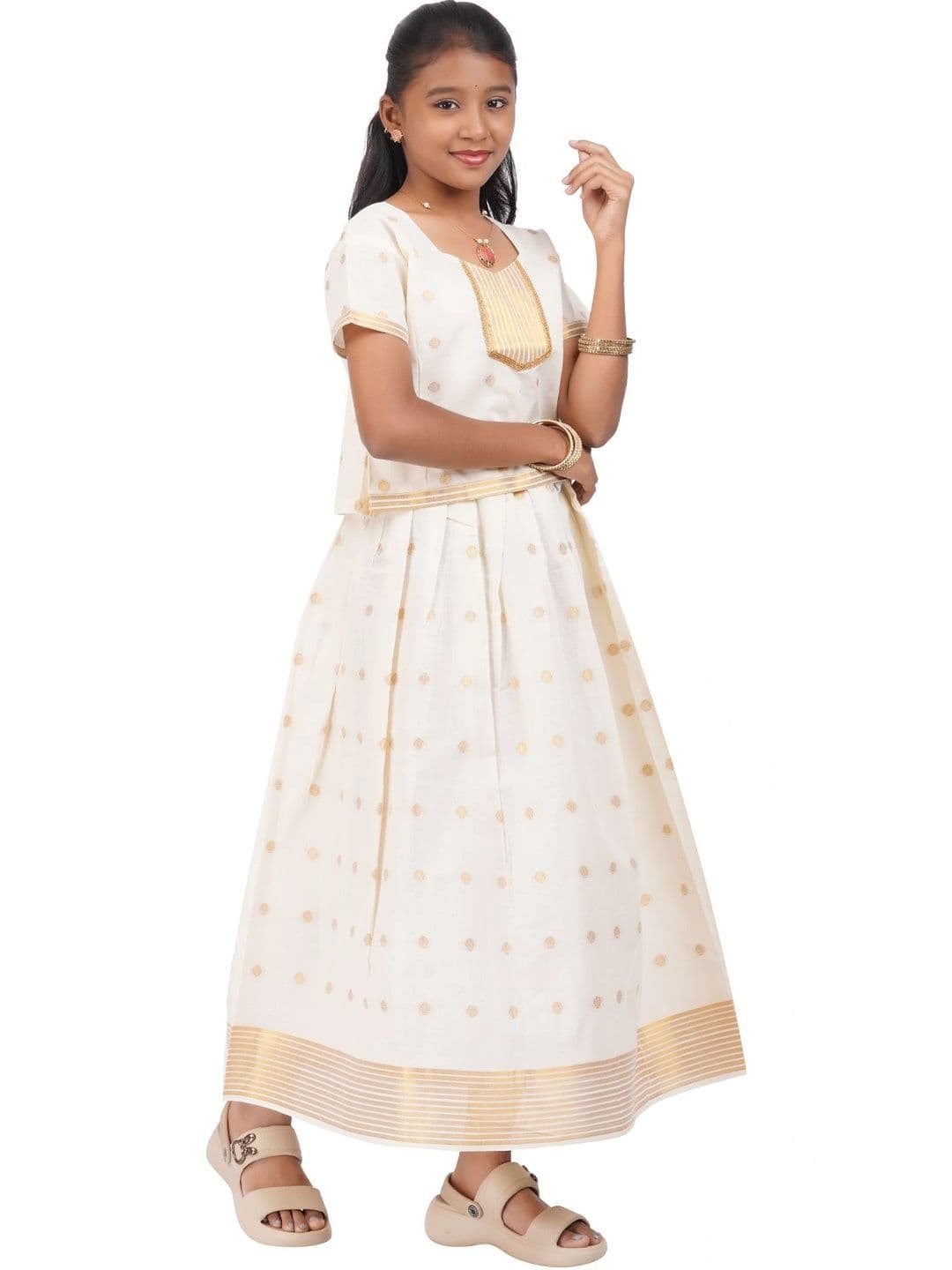 SKV ETHNIVERSE Girls Ready to Wear Lehenga & - view 1