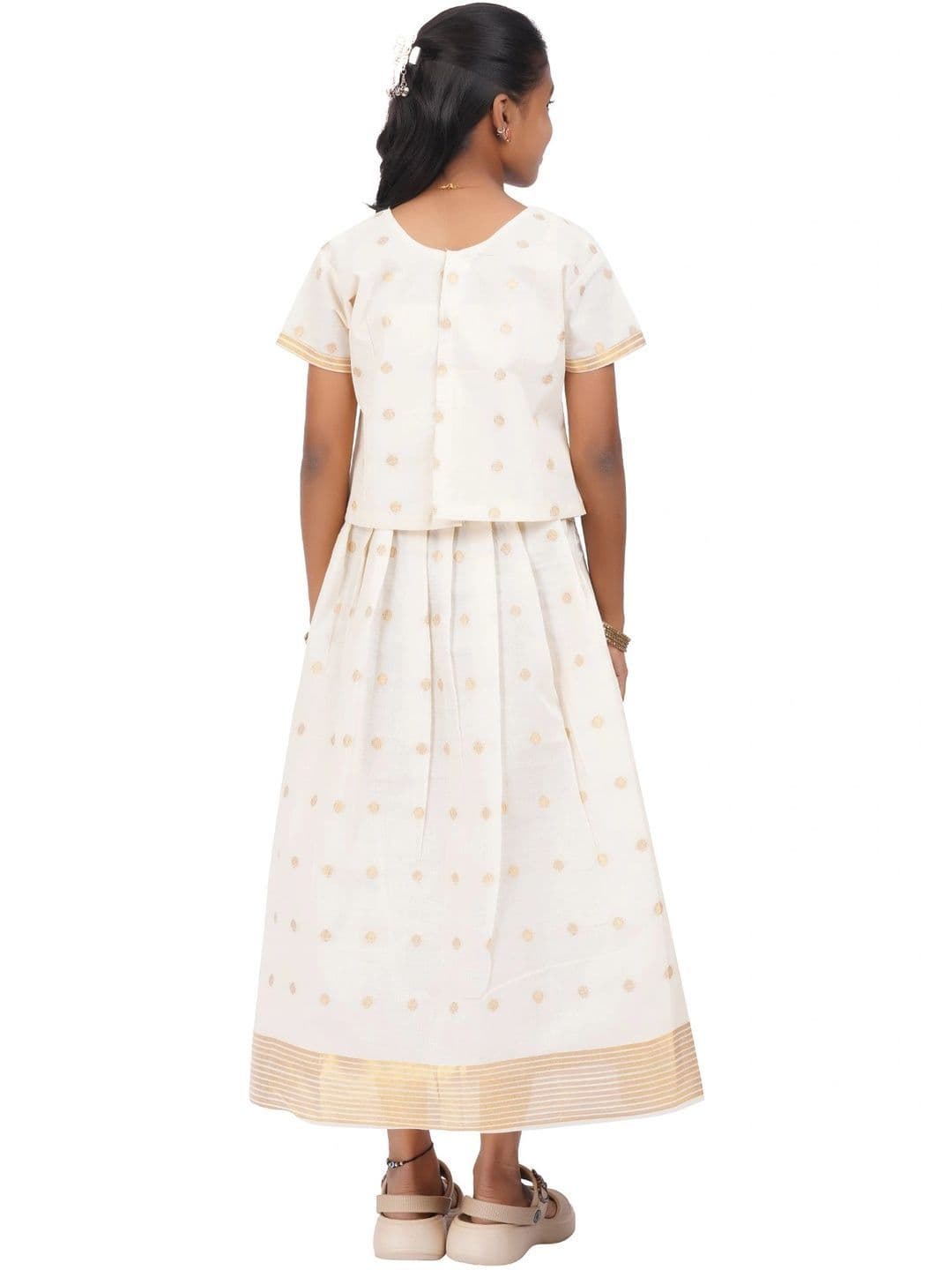 SKV ETHNIVERSE Girls Ready to Wear Lehenga & thumbnail 2