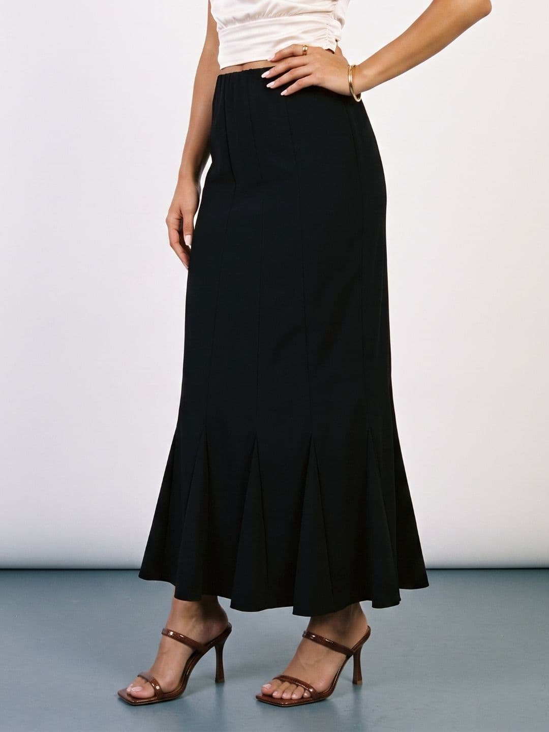 Phosphorus Women Midi Peplum Skirt - view 1