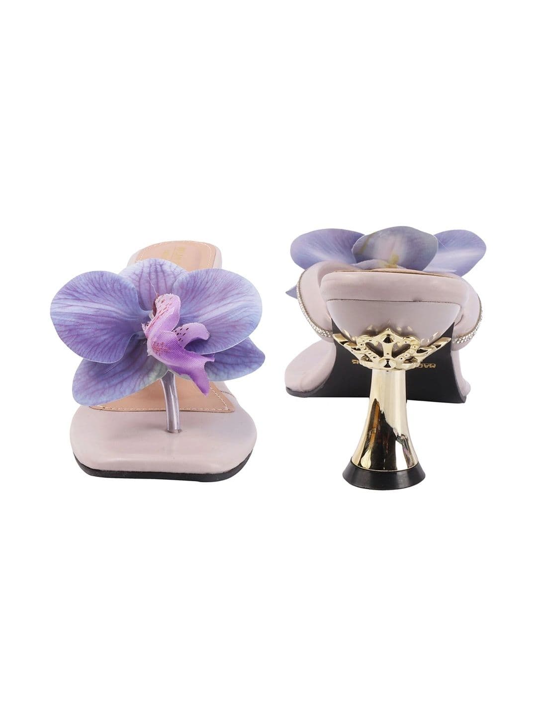 madam glorious Embellished Party Slim Heeled Mules thumbnail 2