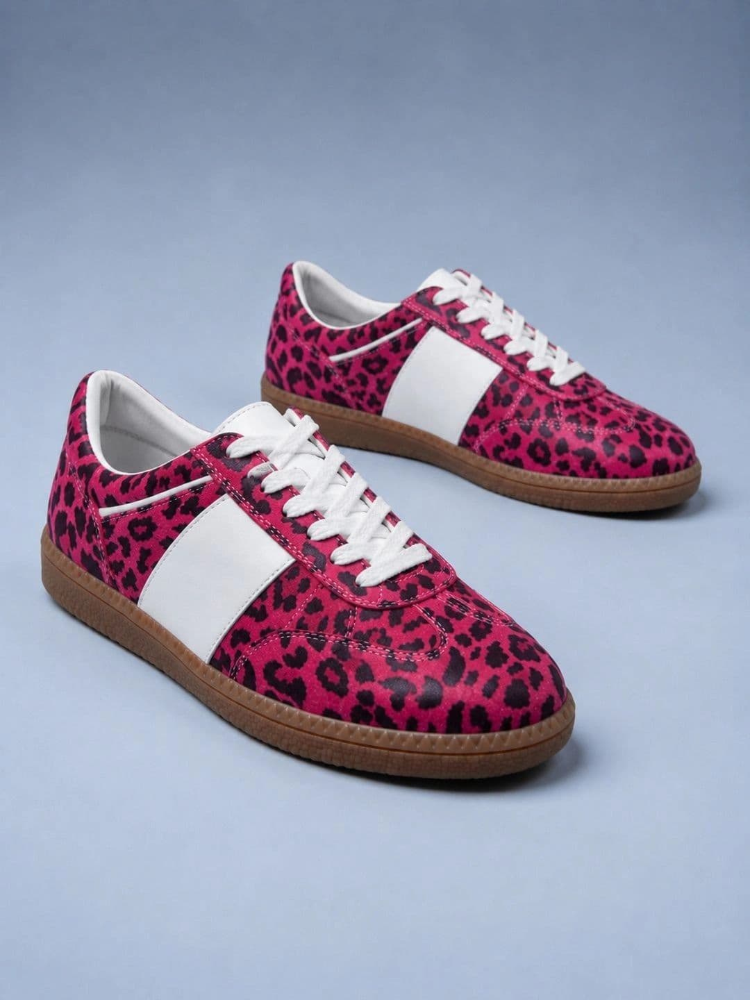 Suo Women Printed Leather Sneakers thumbnail 4