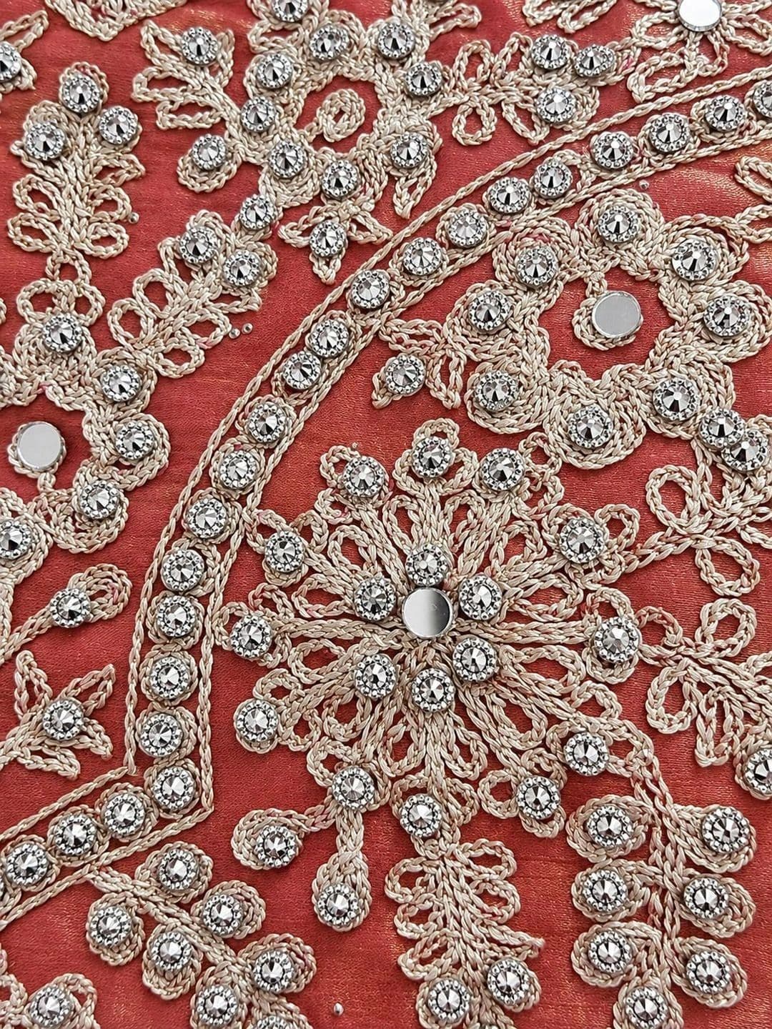 House of Pataudi Embroidered Mirror Work Ready to Wear Lehenga & Blouse With Dupatta thumbnail 3