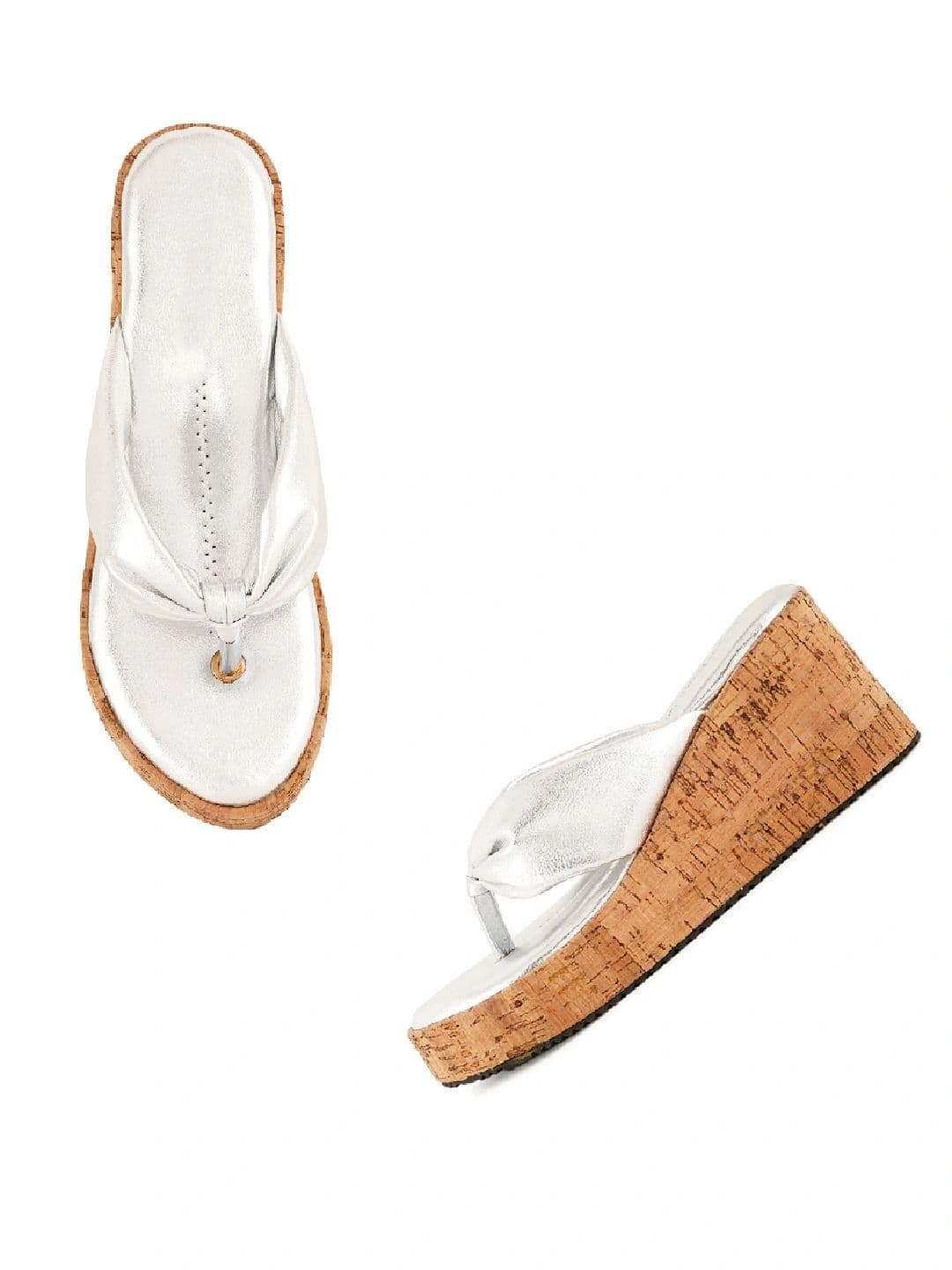 CORSICA Textured Wedge Sandals with Bows thumbnail 4