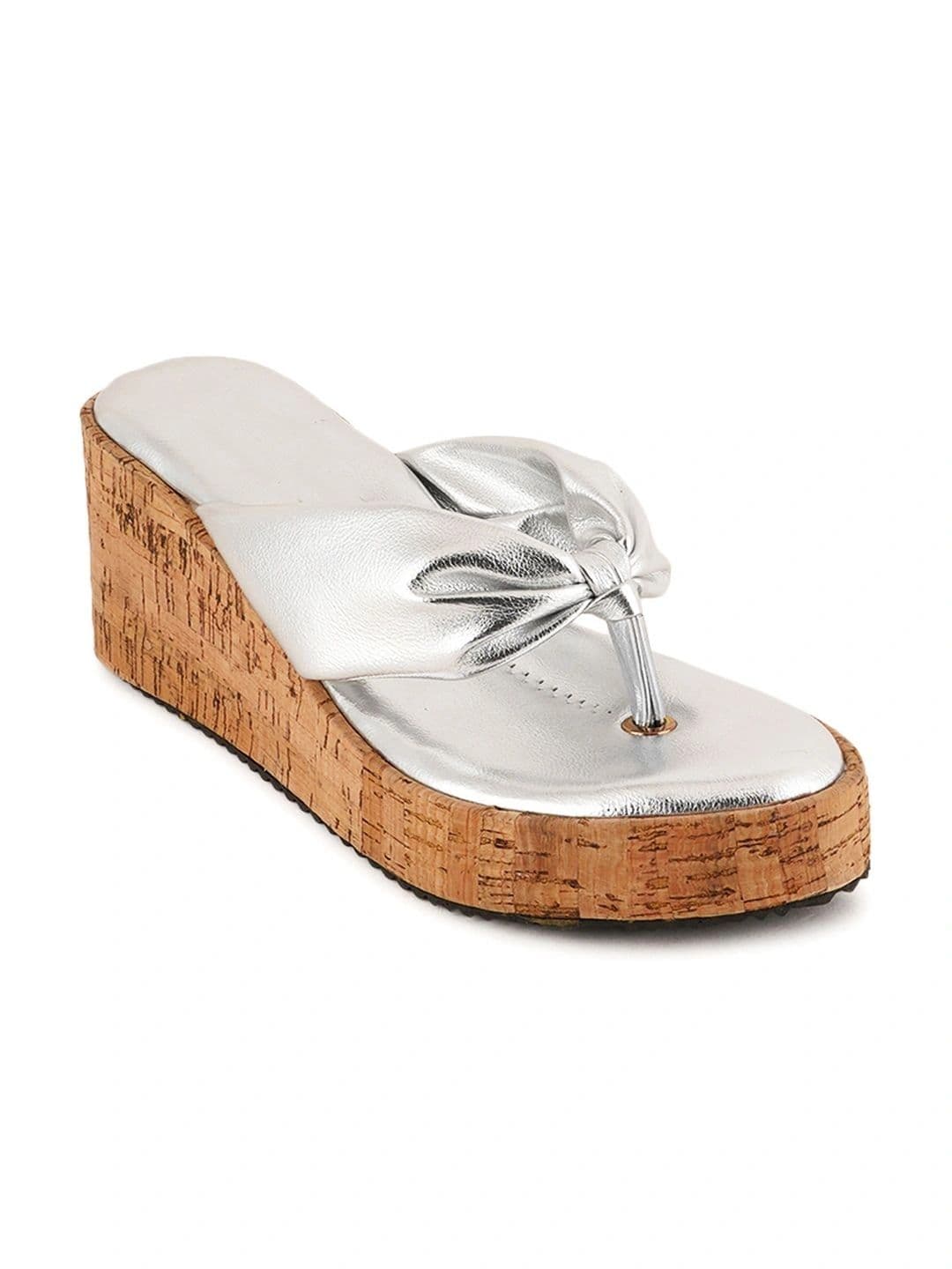 CORSICA Textured Wedge Sandals with Bows thumbnail 2