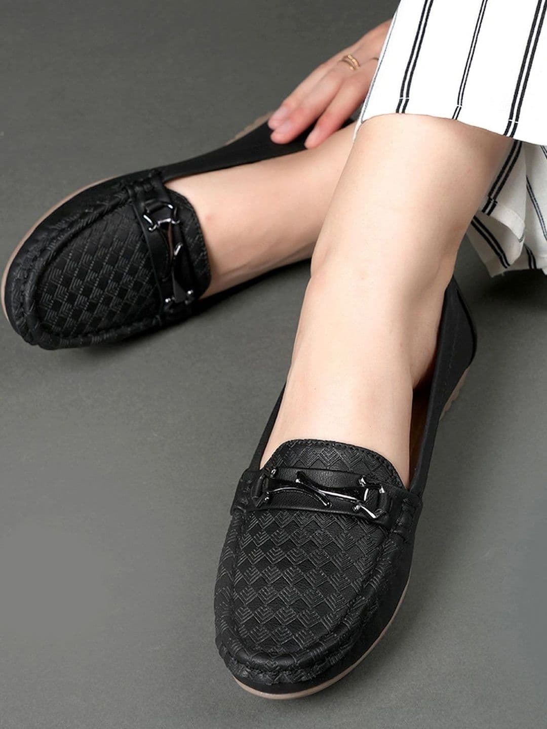 CORSICA Women Textured Loafers - view 1