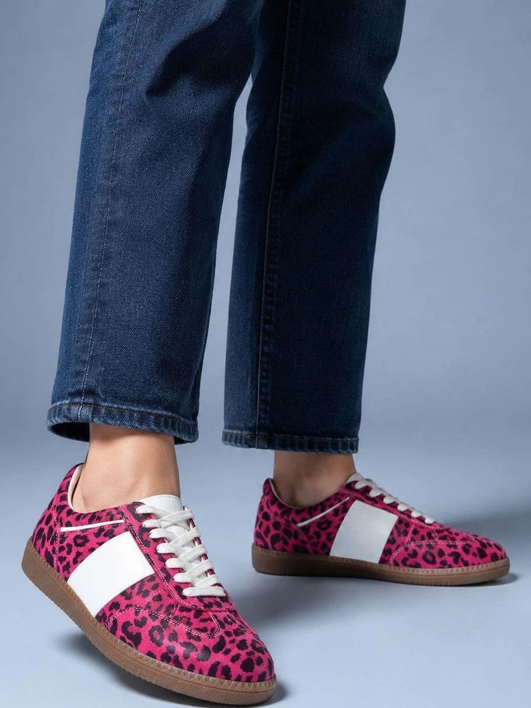 Suo Women Printed Leather Sneakers thumbnail 3