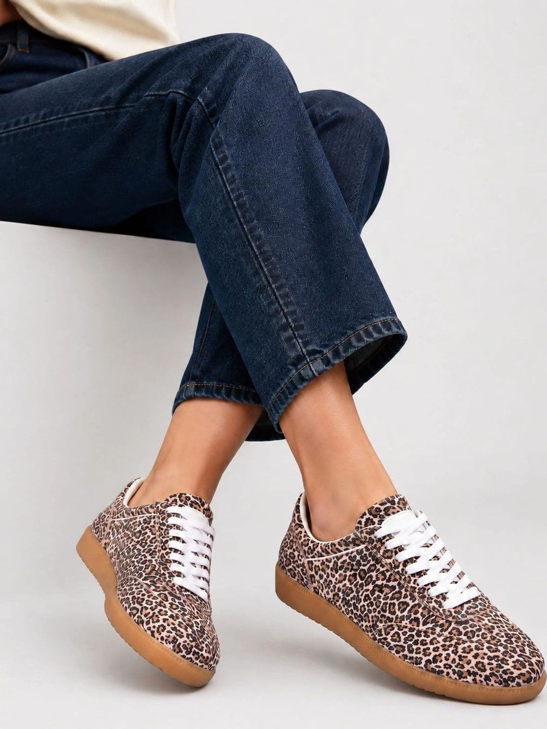 Suo Women Printed Leather Sneakers thumbnail 7