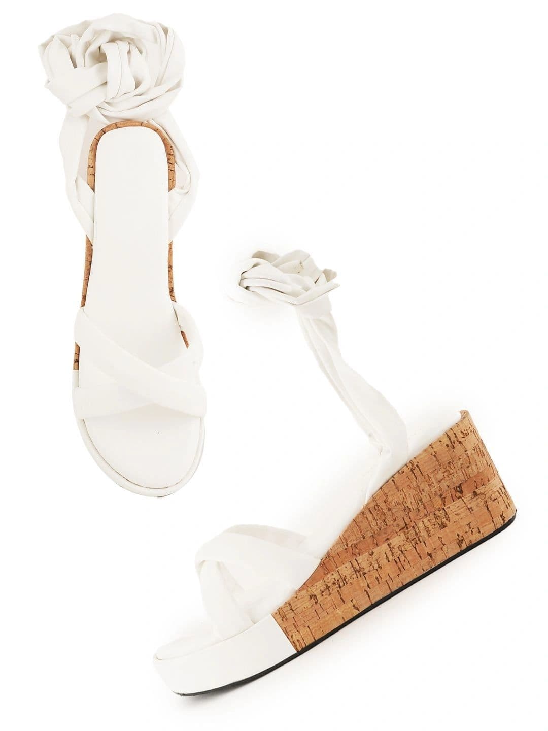 CORSICA Textured Wedge Sandals thumbnail 2