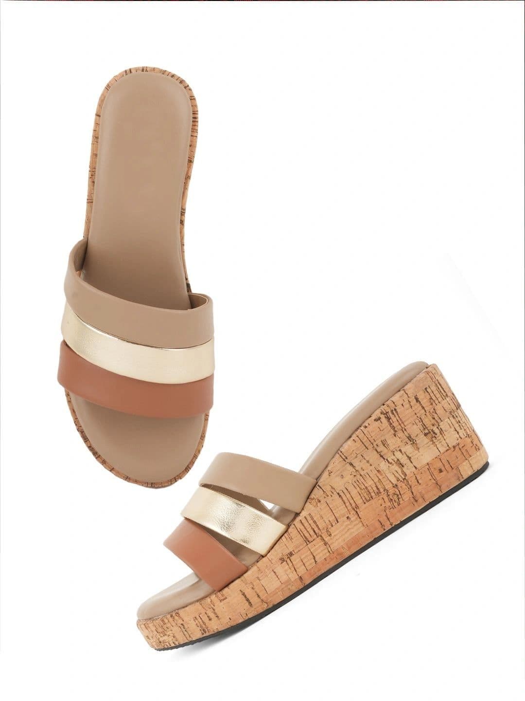 CORSICA Colourblocked Wedge Sandals thumbnail 4