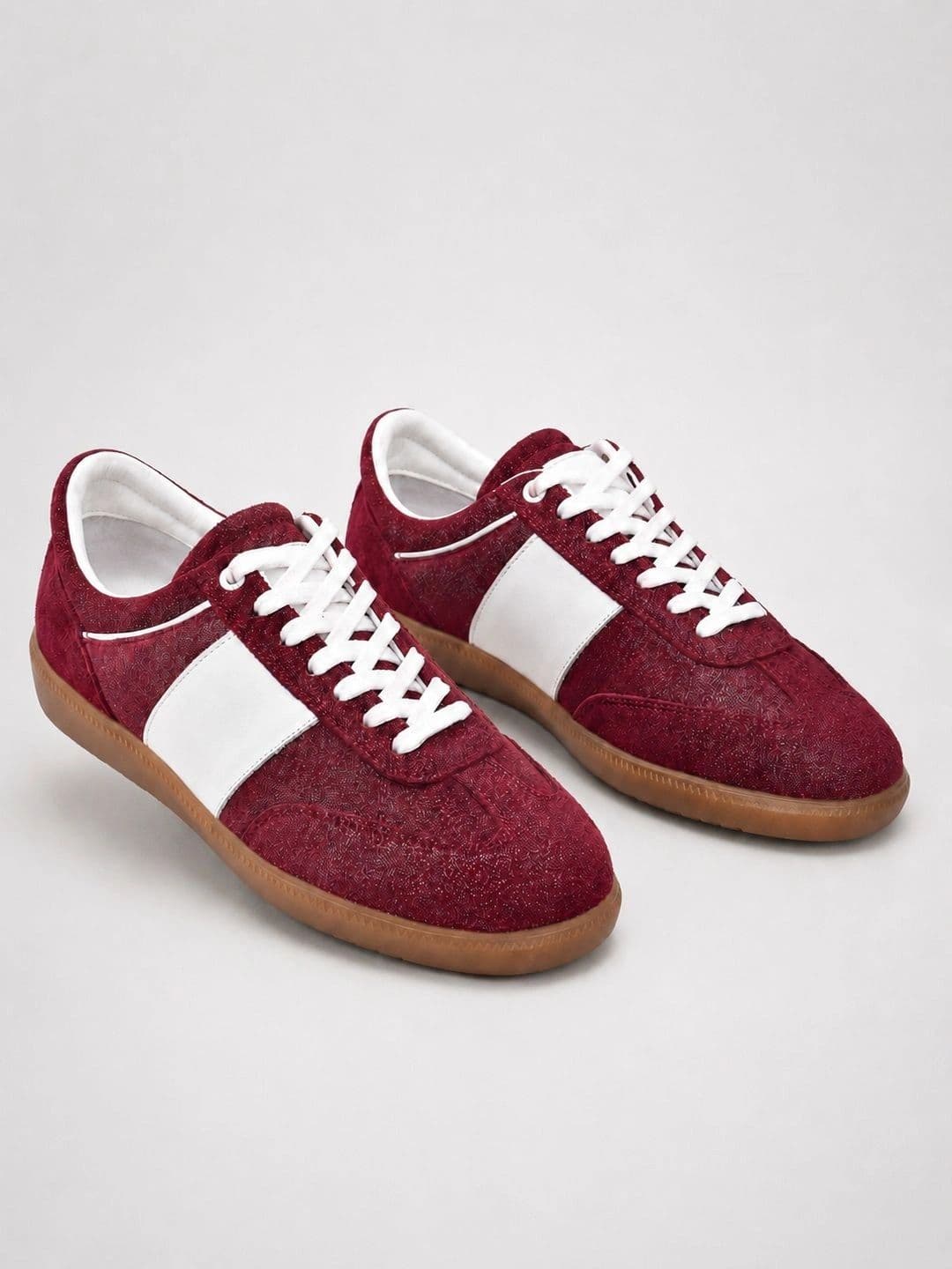 Suo Women Textured Leather Sneakers thumbnail 7