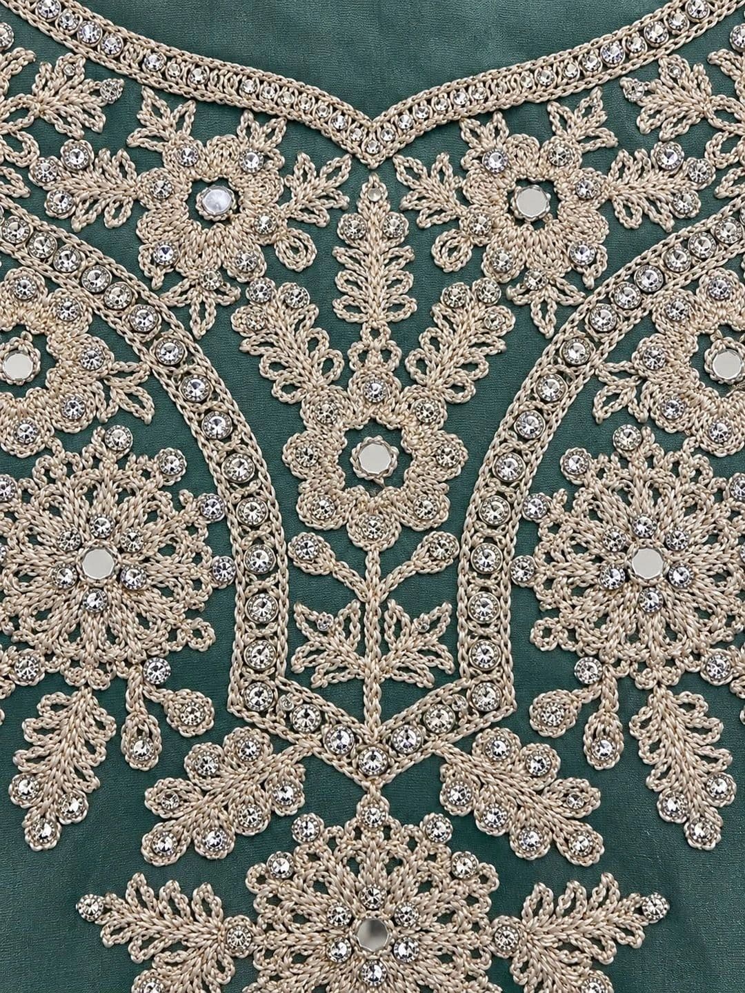 House of Pataudi Embellished Beads and Stones Ready to Wear Lehenga & Blouse With Dupatta thumbnail 2