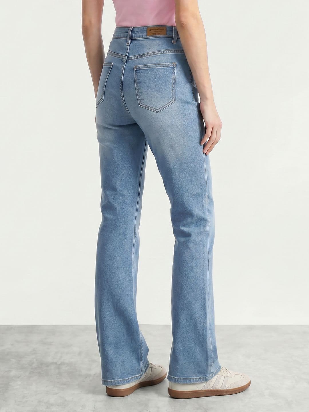 Mast & Harbour Women Bootcut Light Fade Stretchable Jeans thumbnail 6
