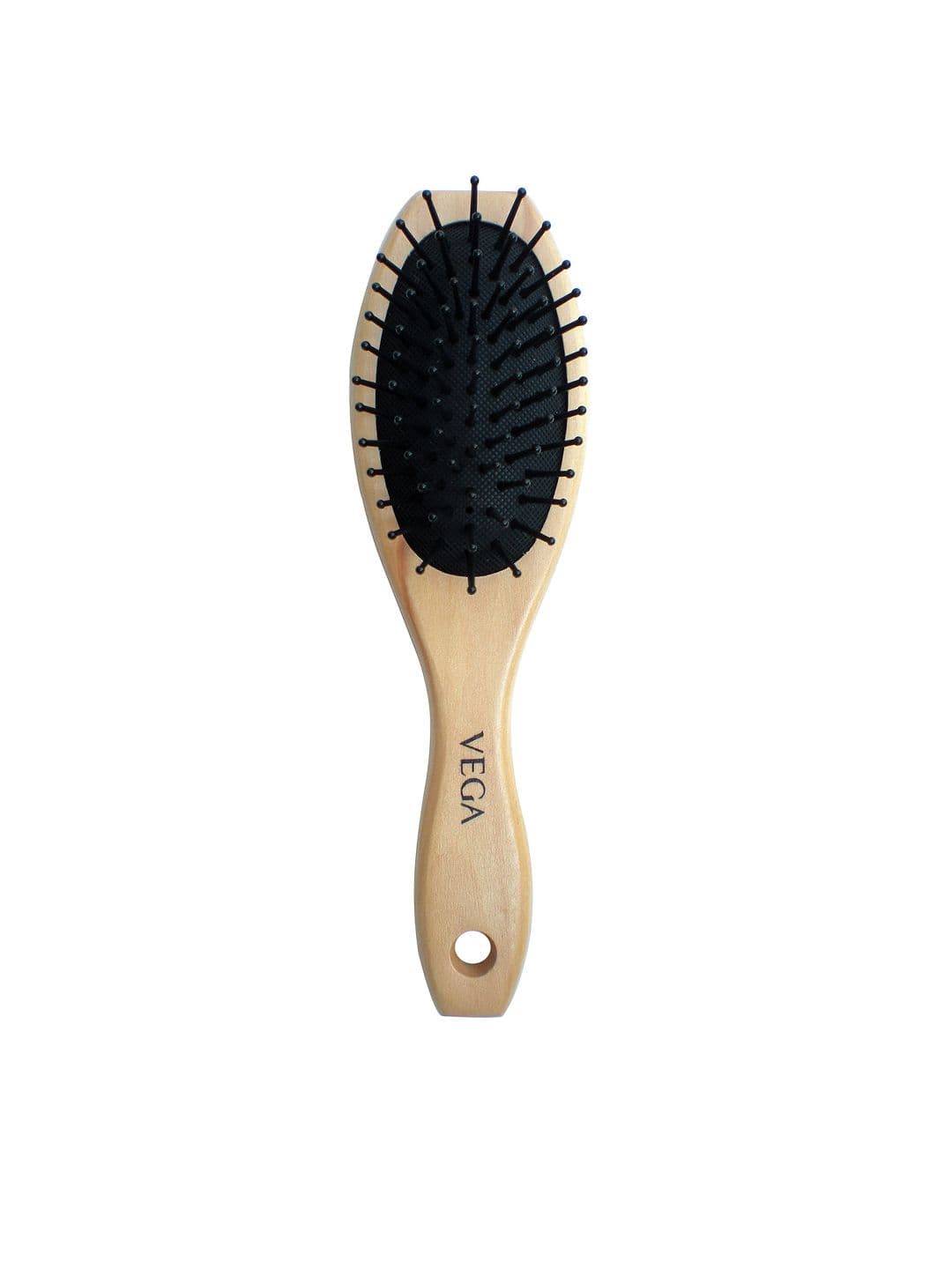 VEGA Small Wooden Cushioned Hair Brush E2-BB - Beige - view 1