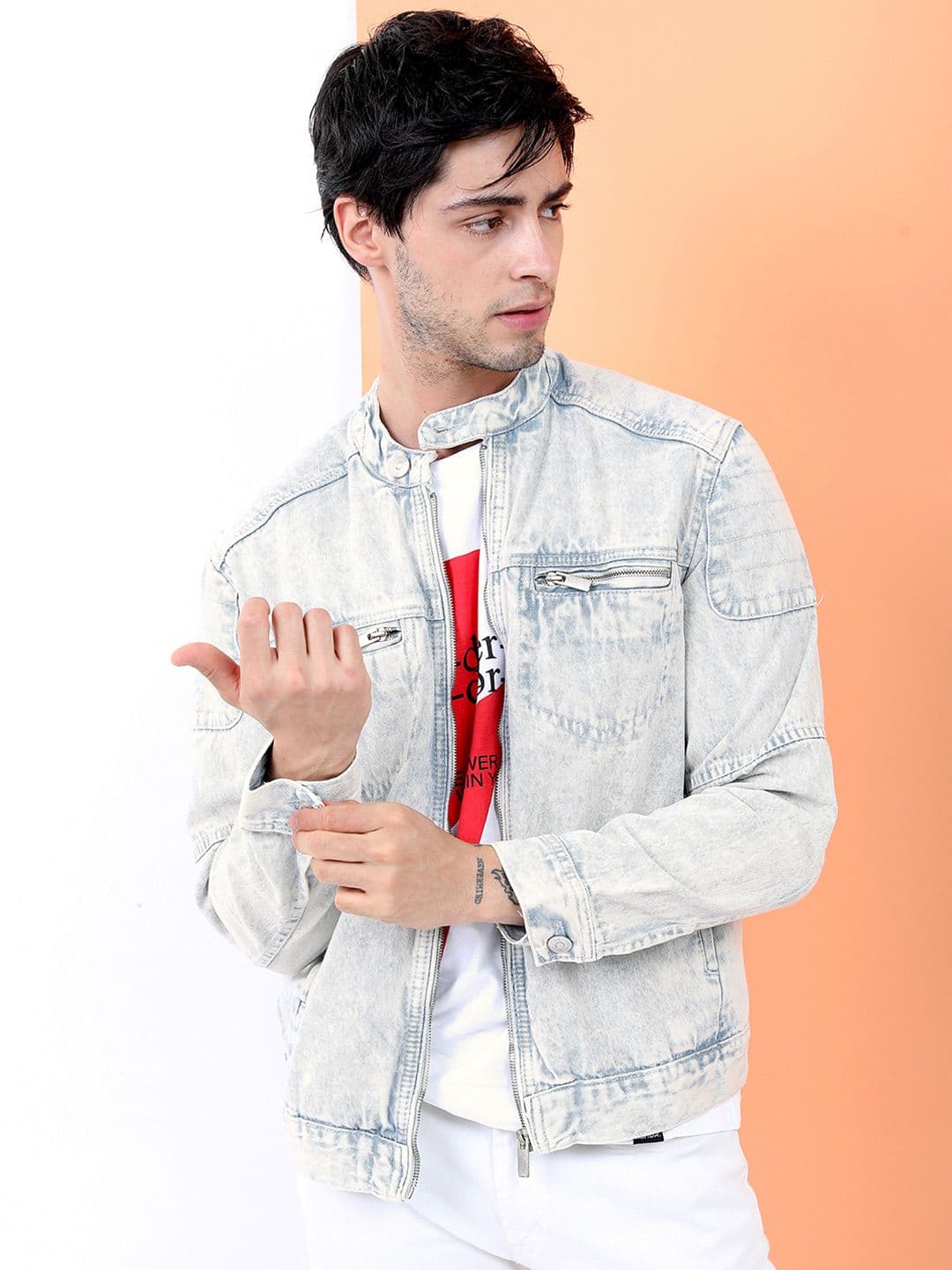 HIGHLANDER Men Blue Solid Jacket - view 1