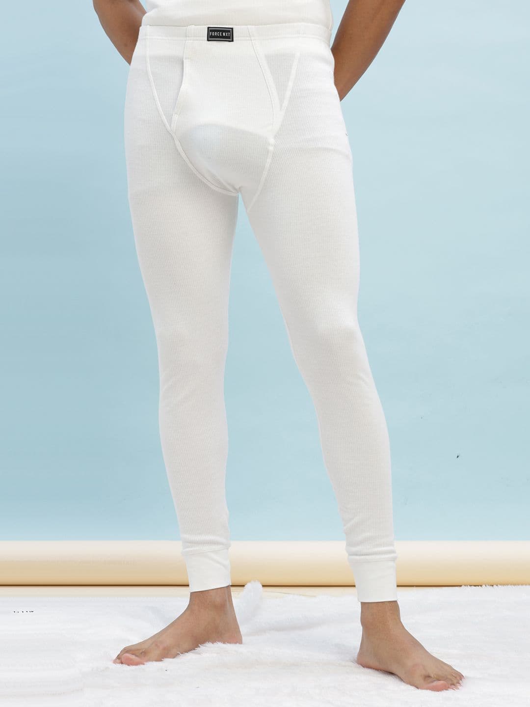 Force NXT Men White Solid Assorted Thermal Bottoms - view 1