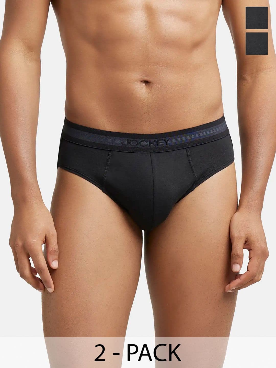 Jockey Pack Of 2 Super Combed Cotton Brief with Stay Fresh Treatment-1010 - view 1