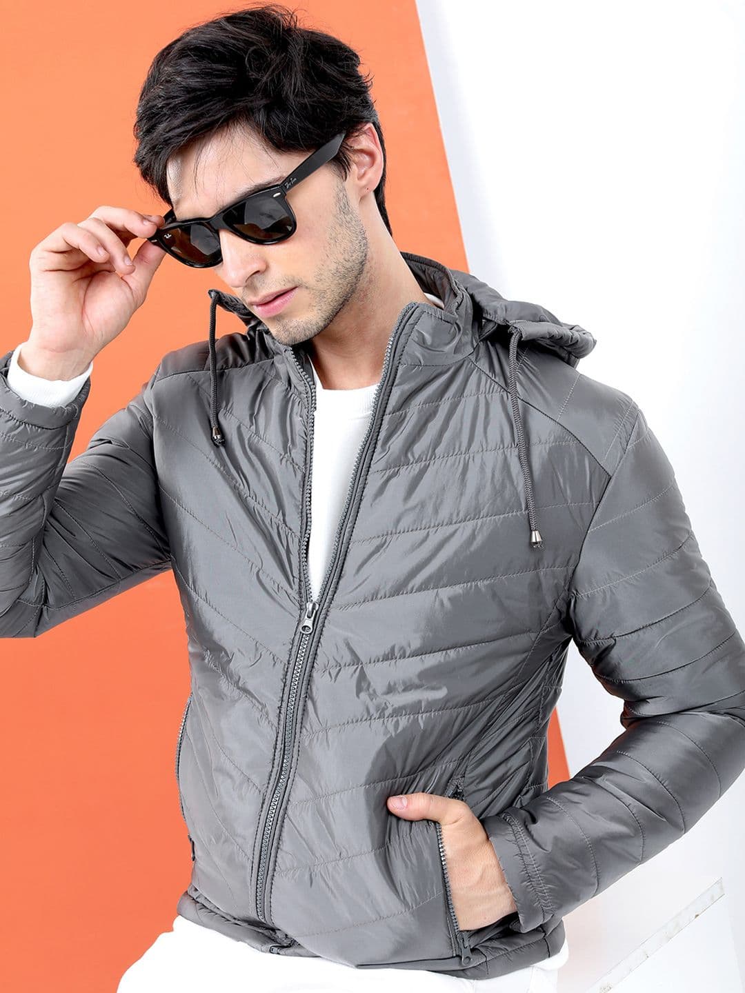 LOCOMOTIVE Men Solid Puffer Jacket Jacket - view 1