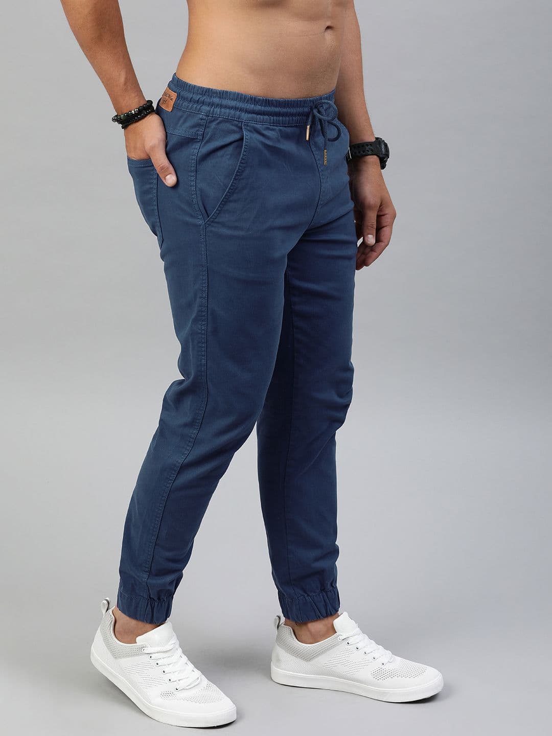 Roadster Men Navy Blue Joggers - view 1