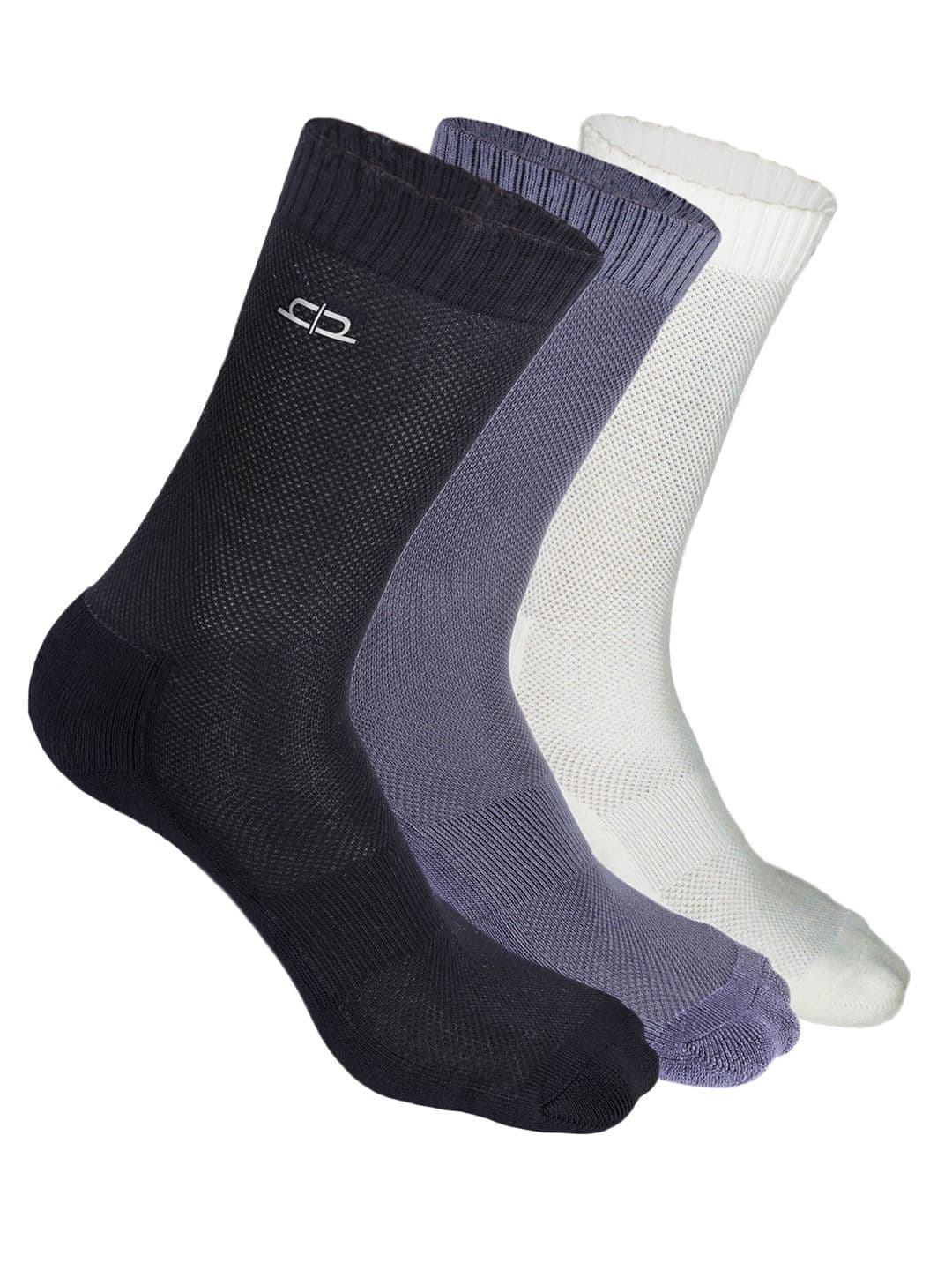Heelium Men Pack of 3 Bamboo Super Soft & Odour-Free Breathable Crew-Length Socks - view 1