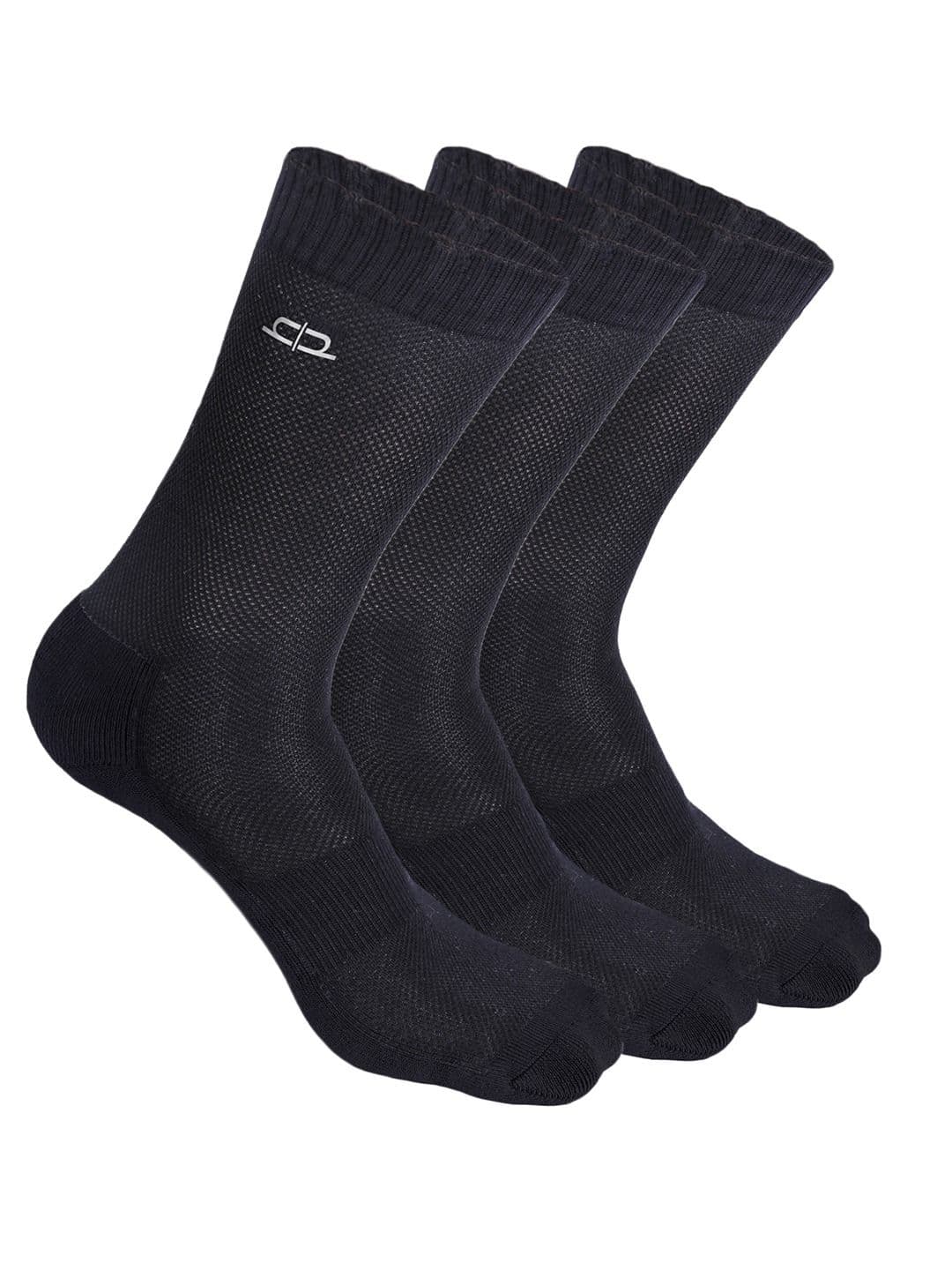 Heelium Men Pack of 3 Bamboo Super Soft & Odour-Free Breathable Crew-Length Socks - view 1