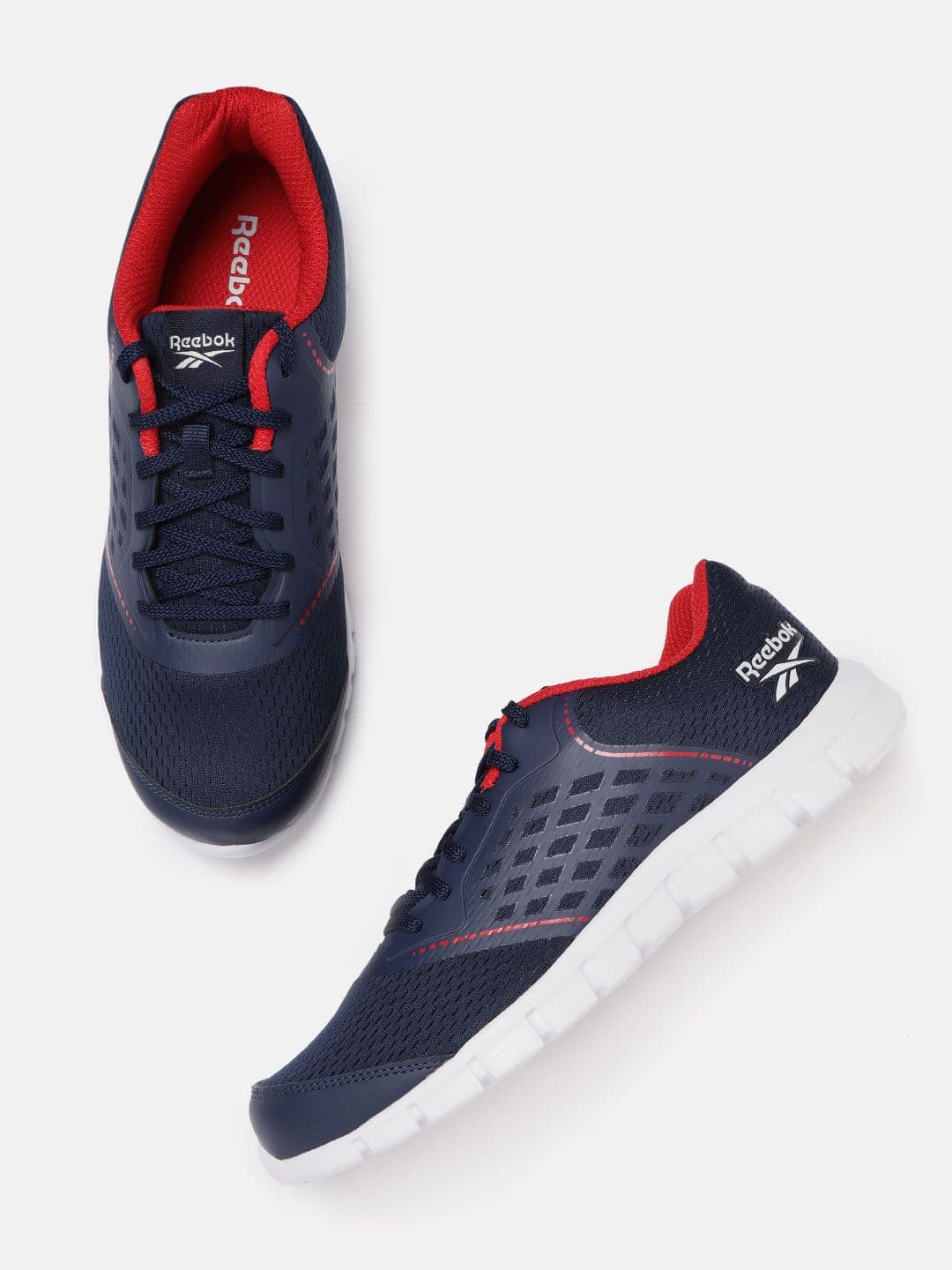 Reebok Men Navy Blue Solid Guide Stride LP Running Shoes - view 1