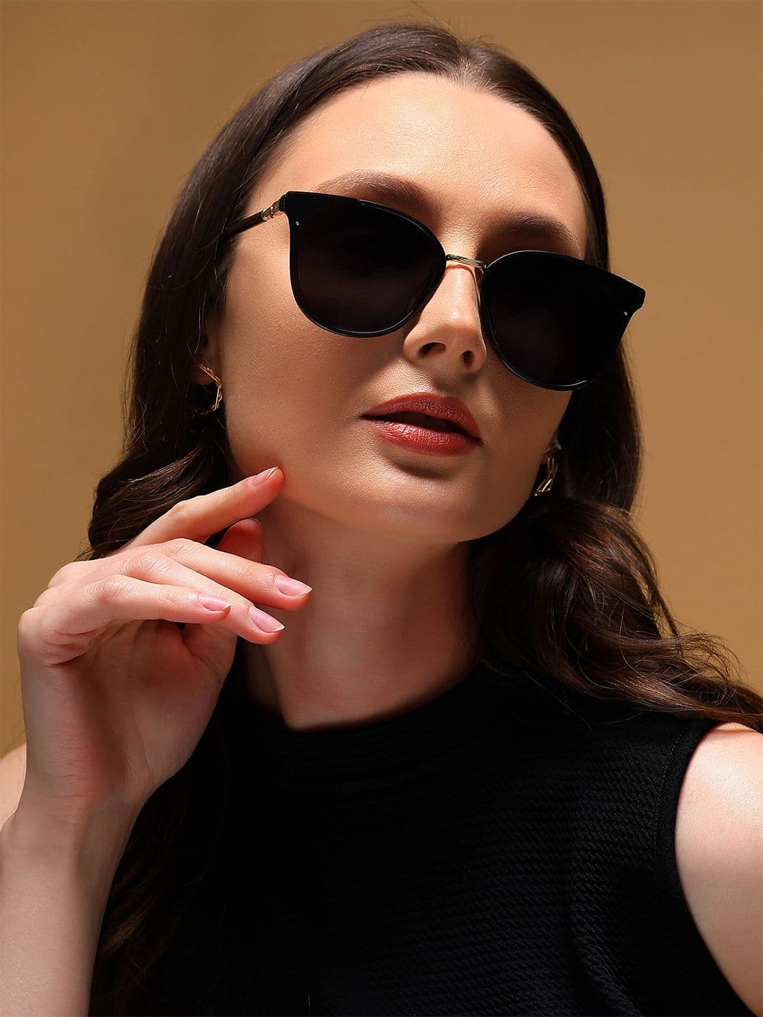 Voyage Women Oval UV Protected Sunglasses B6101MG3175 - view 1