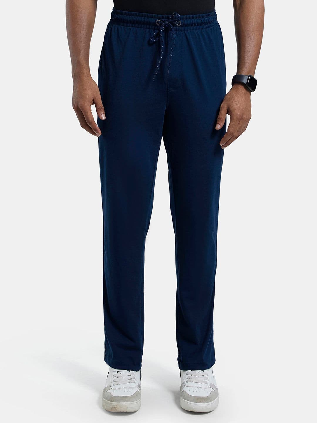 Jockey Combed Cotton Rich Trackpant with Side Pockets-9500 - view 1