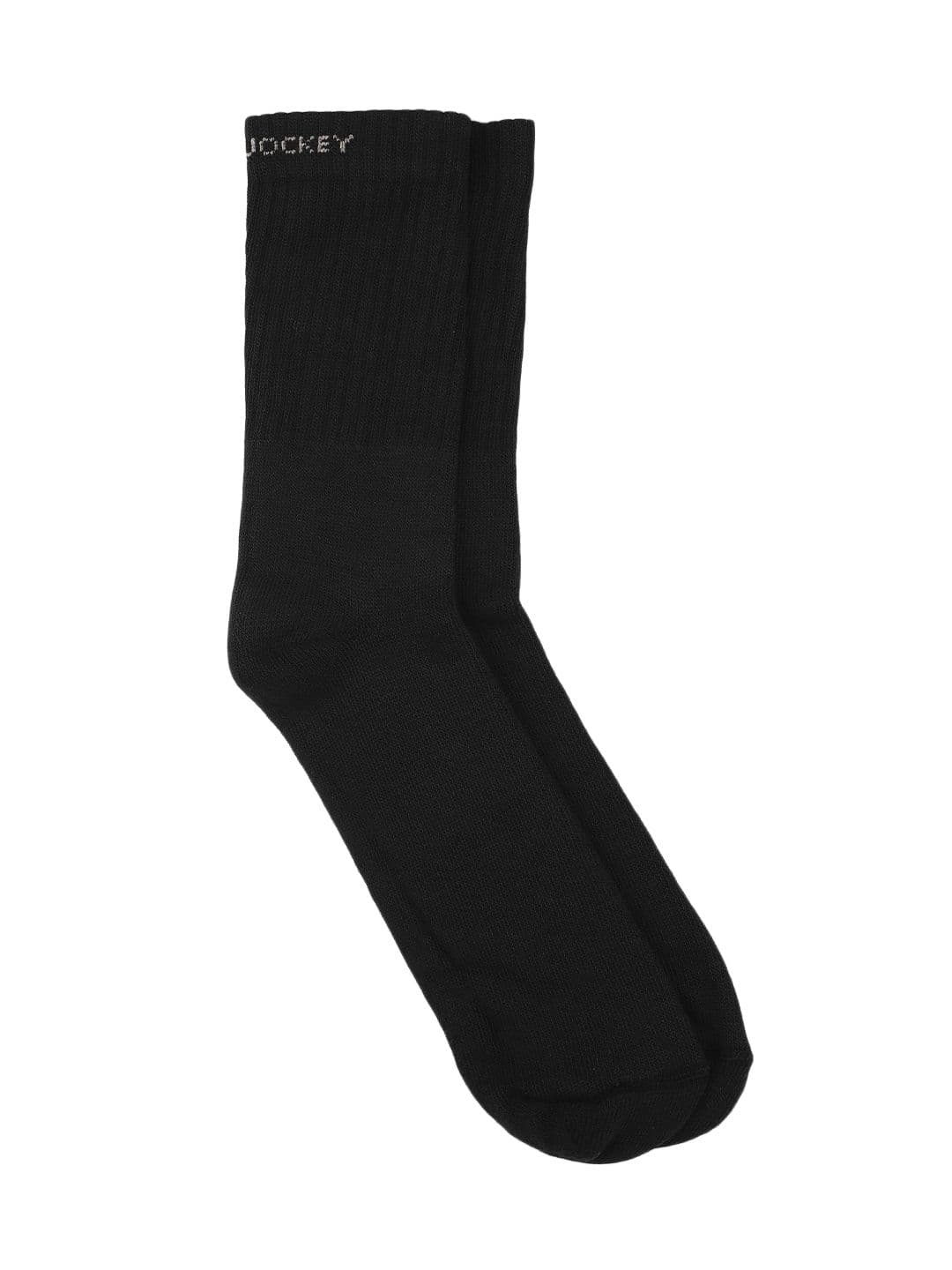 Jockey Men Black Solid Stay Fresh Calf-Length Socks - view 1