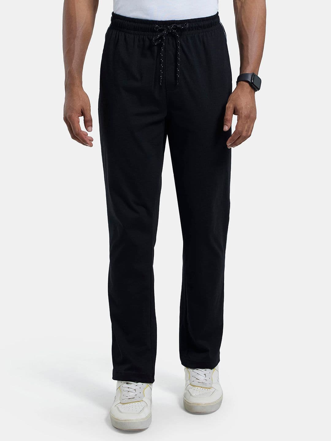 Jockey Combed Cotton Rich Trackpant with Side Pockets-9500 - view 1