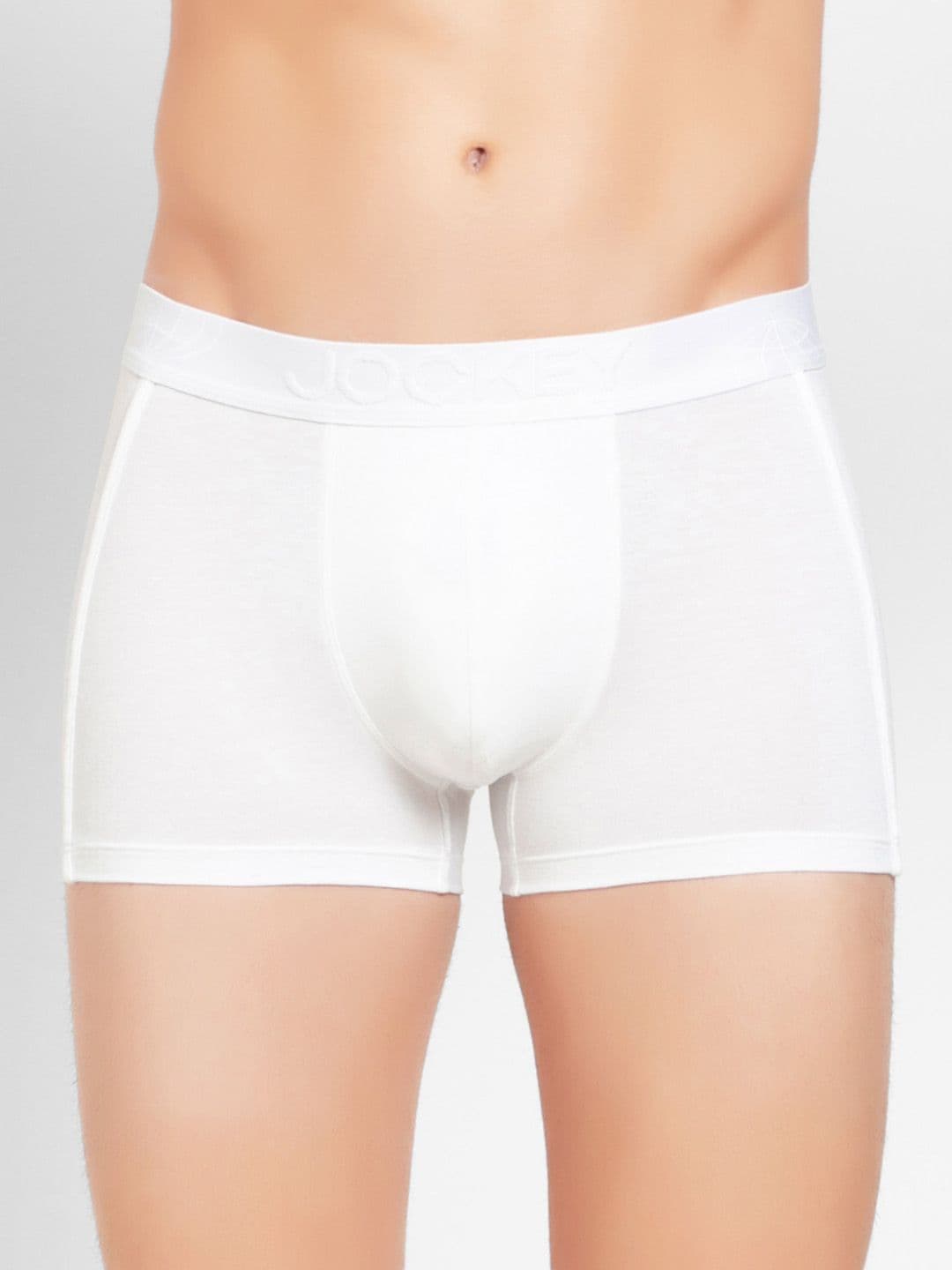 Jockey International Collection Men White Solid Trunks IC25