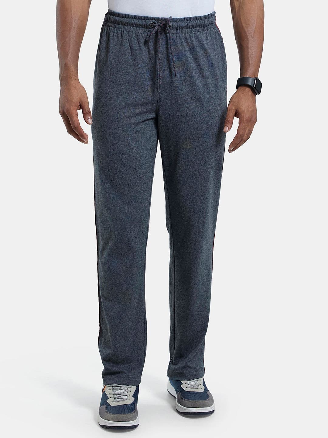 Jockey Super Combed Cotton Rich Solid Trackpant with Side Pockets - 9500 - view 1