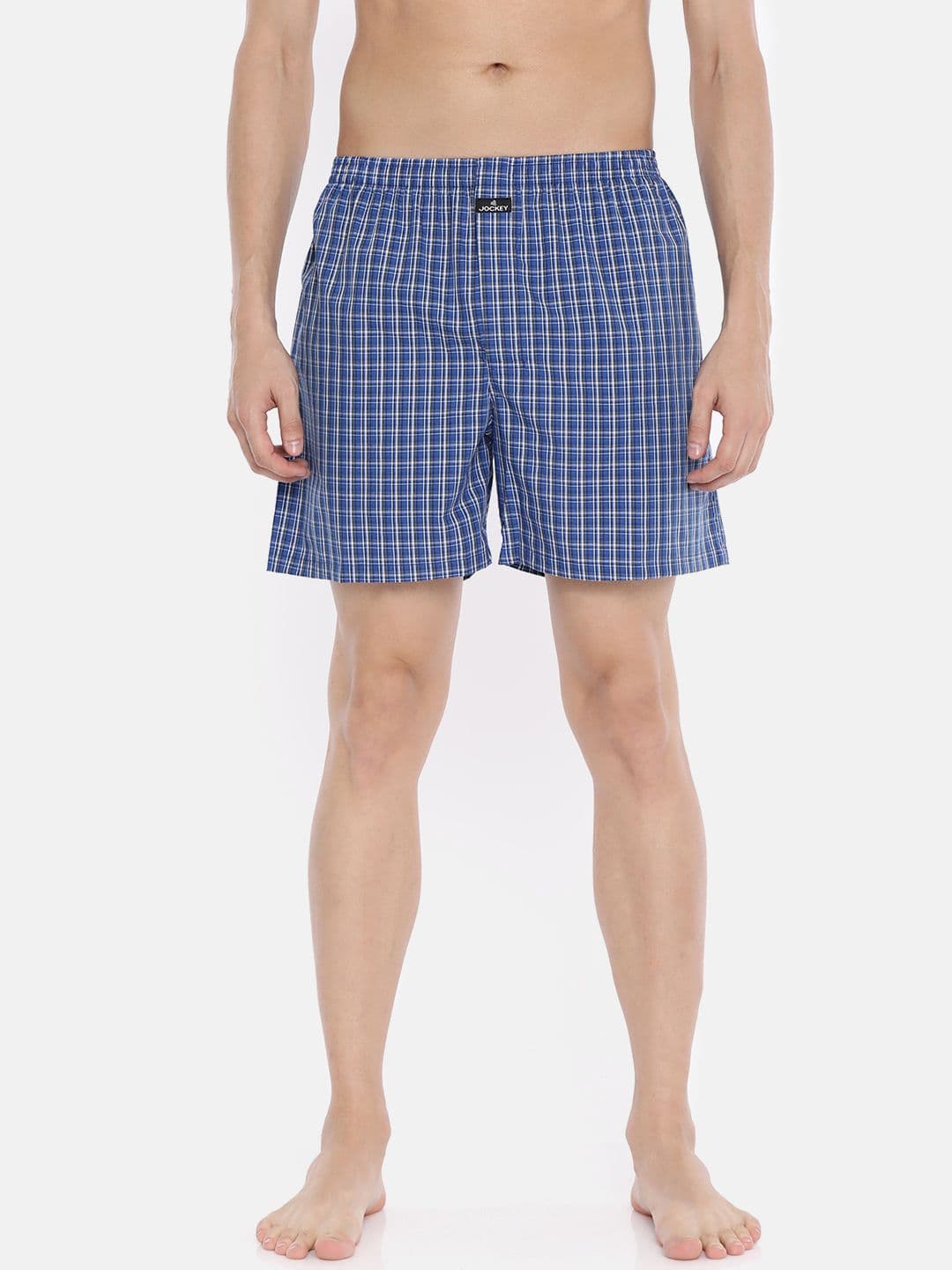 Jockey Men Assorted Checked Pure Cotton Boxers 1222-0110