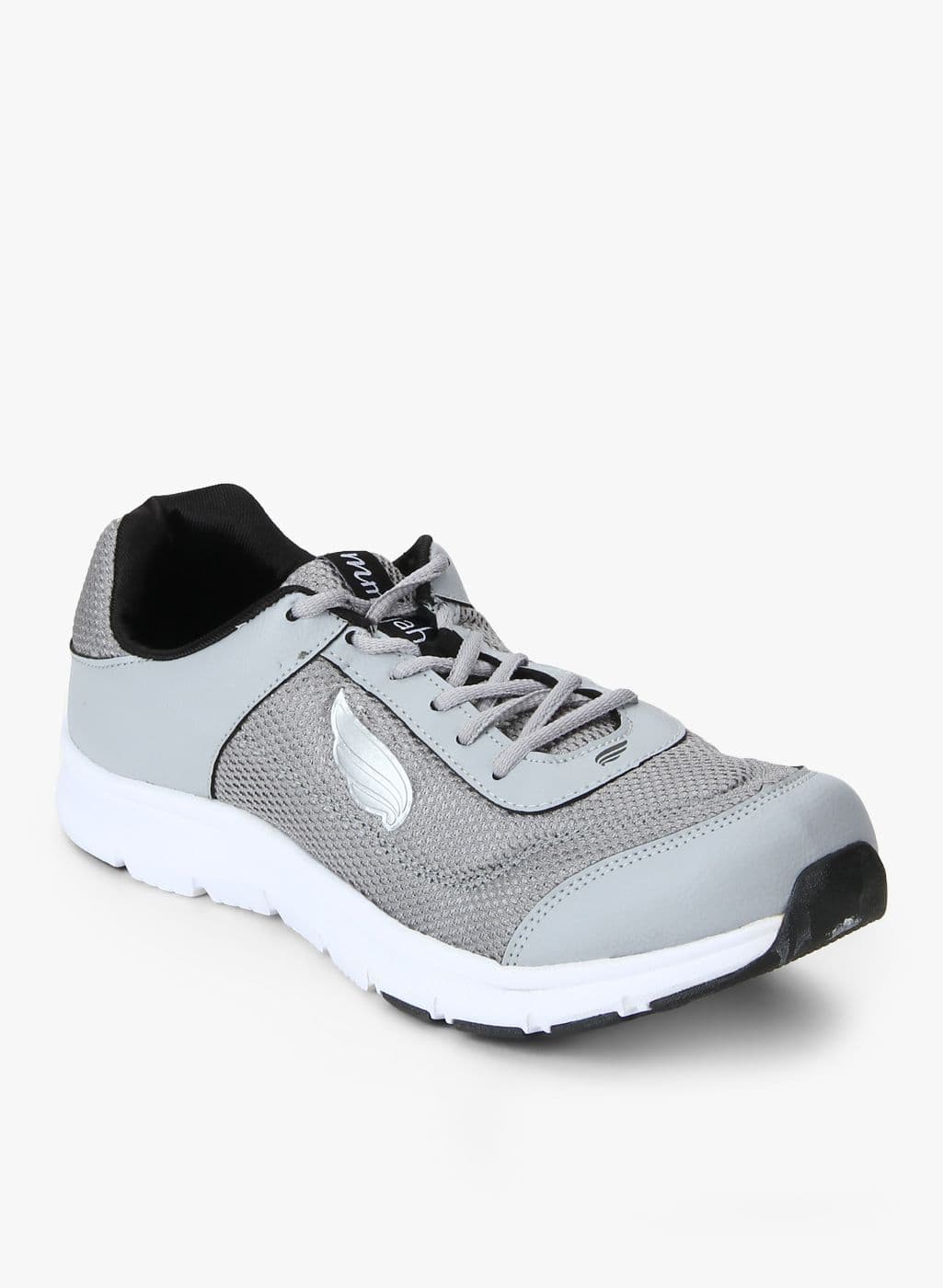 mmojah Men Grey Mesh Running Shoes - view 1