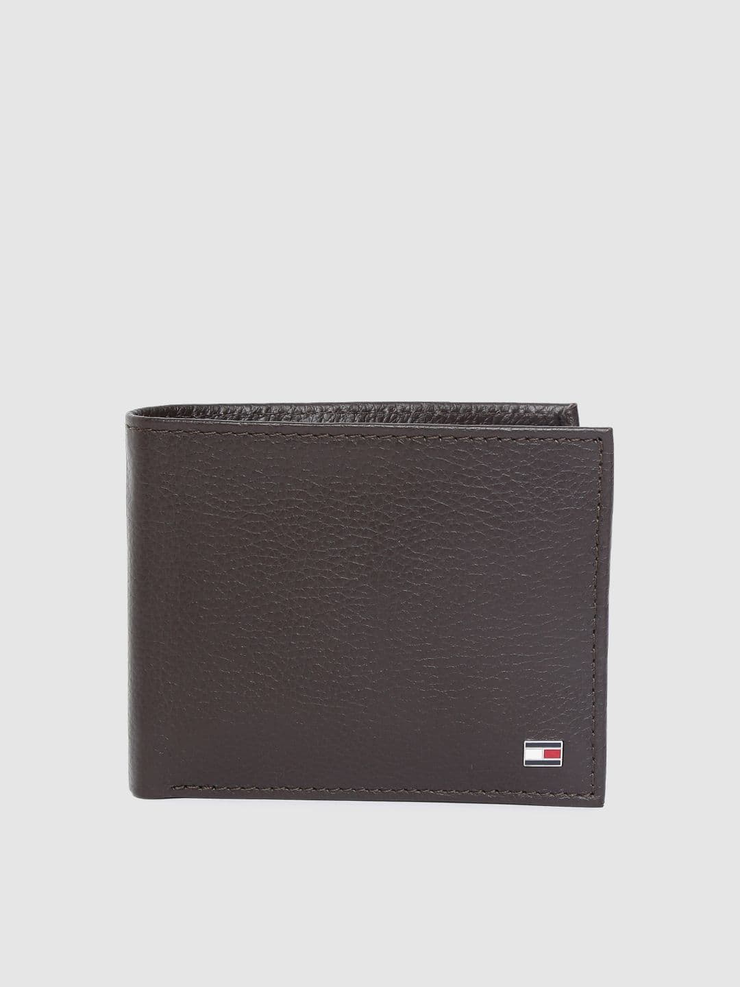 Tommy Hilfiger Men Brown Solid Genuine Leather Two Fold Wallet - view 1