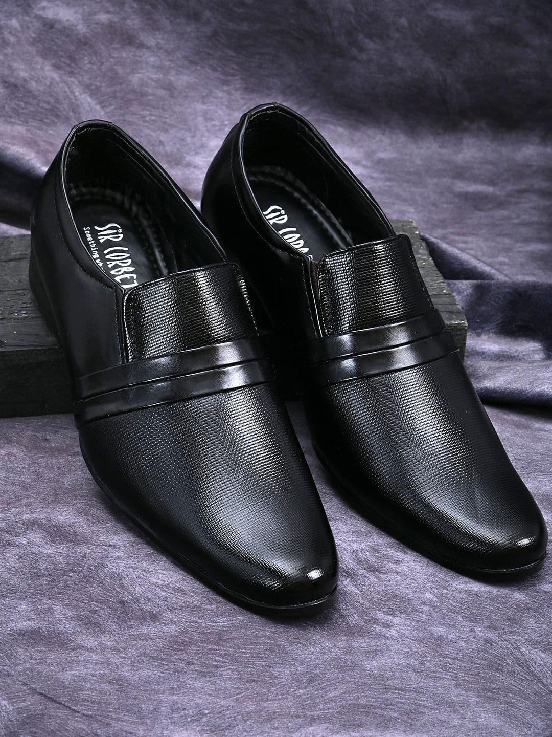 Sir Corbett Men Black Semiformal Shoes - view 1