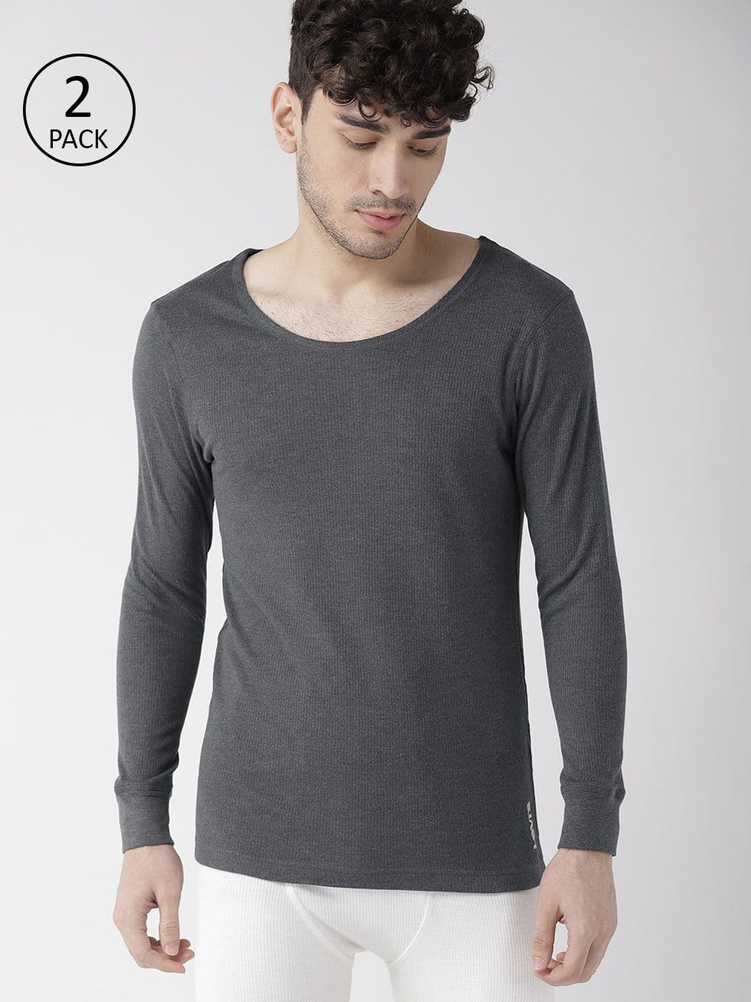 Levis Men Pack of 2 Solid Thermal Tops - view 1