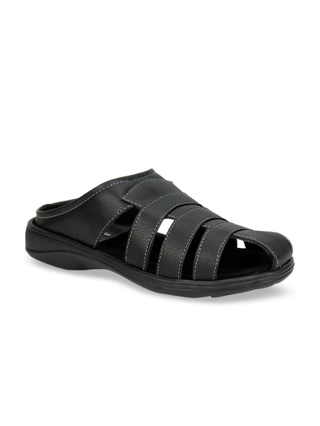 Fashion Victim Men Black Fisherman Sandals - view 1