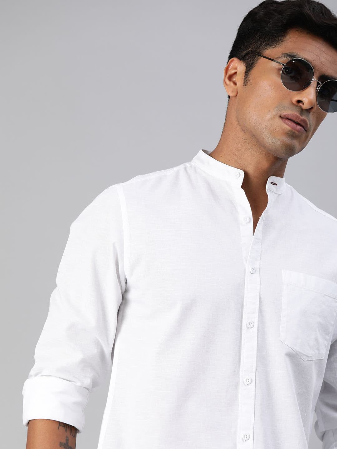 Roadster Men White Cotton Casual Shirt - view 1