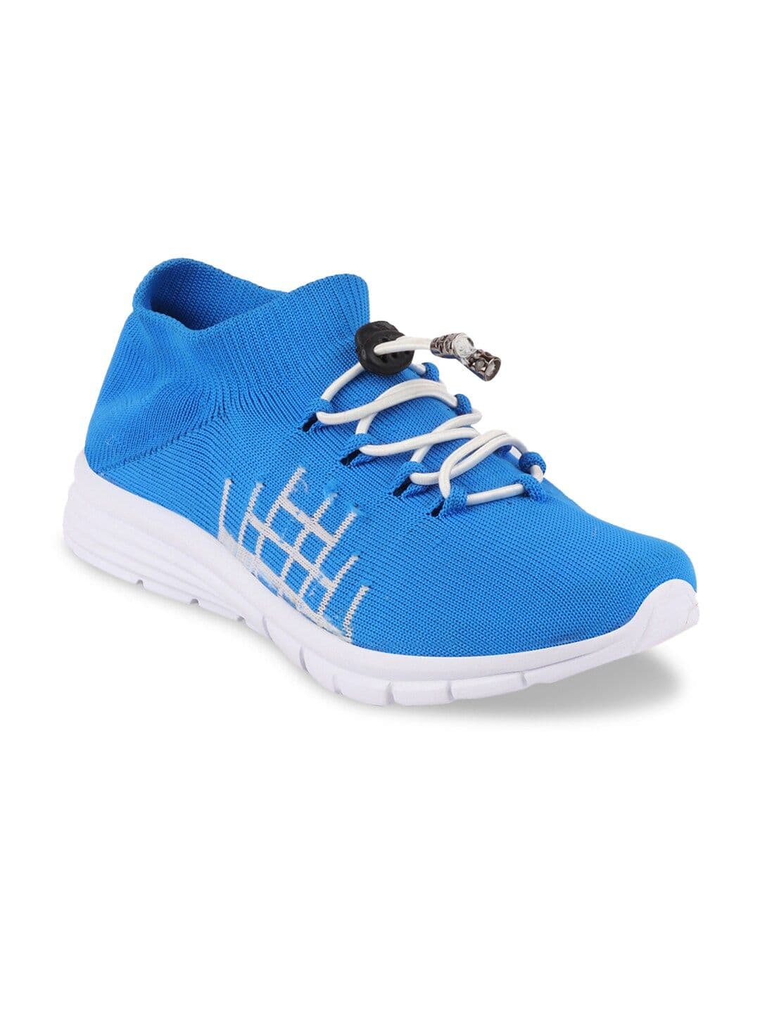 FAUSTO Men Blue Mesh Walking Shoes - view 1