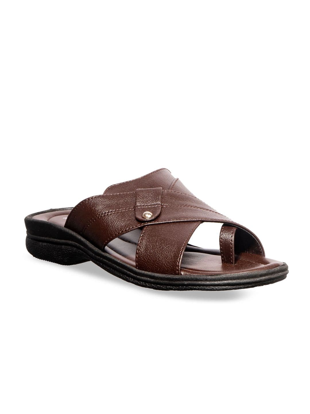Khadims Men Brown Comfort Sandals - view 1