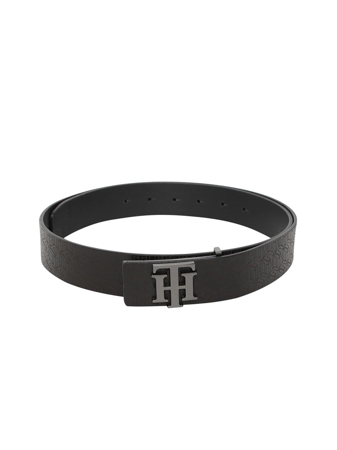 Tommy Hilfiger Men Black Leather Printed Belt - view 1