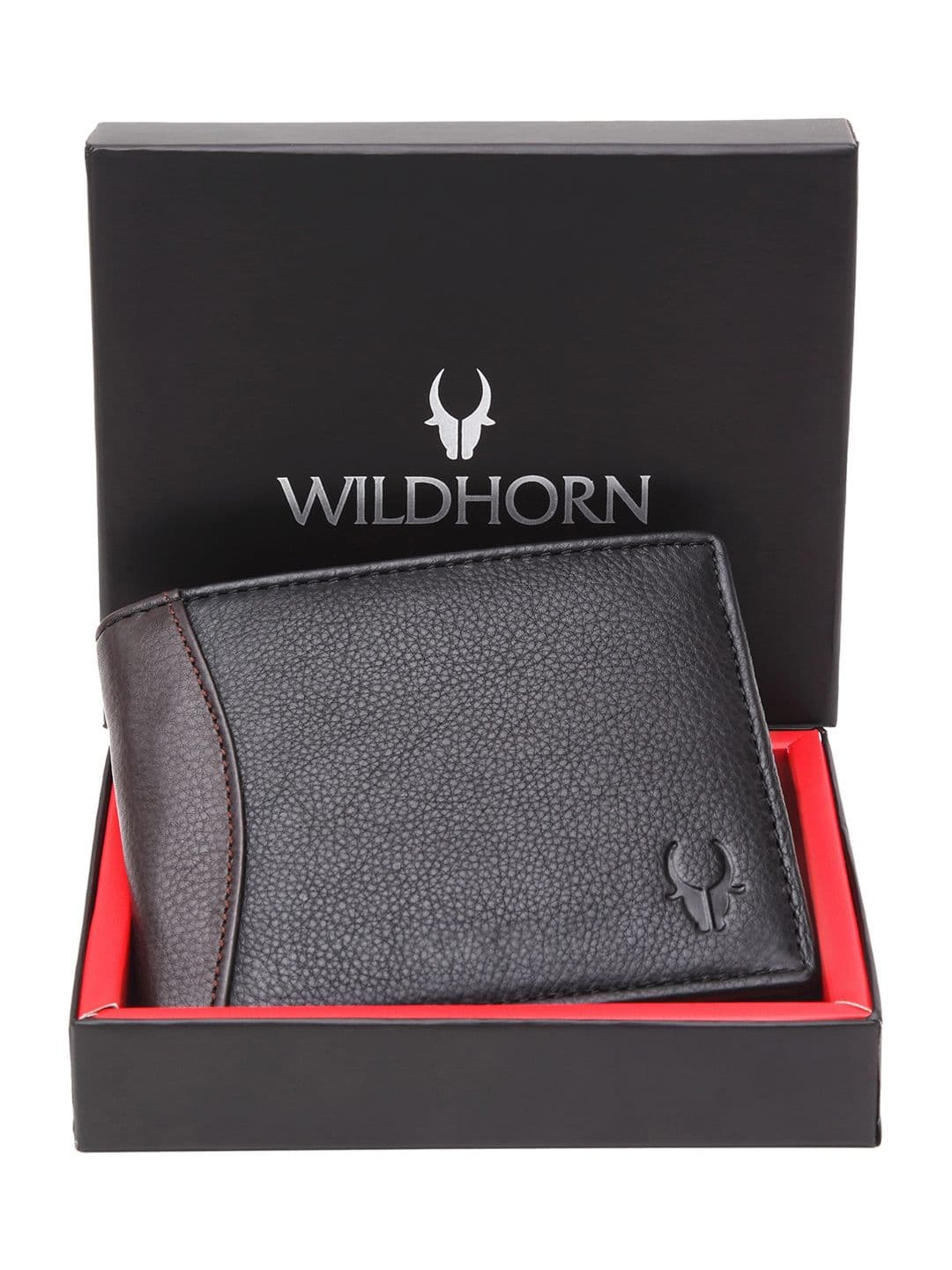 WildHorn Unisex Black Genuine Leather Wallet - view 1